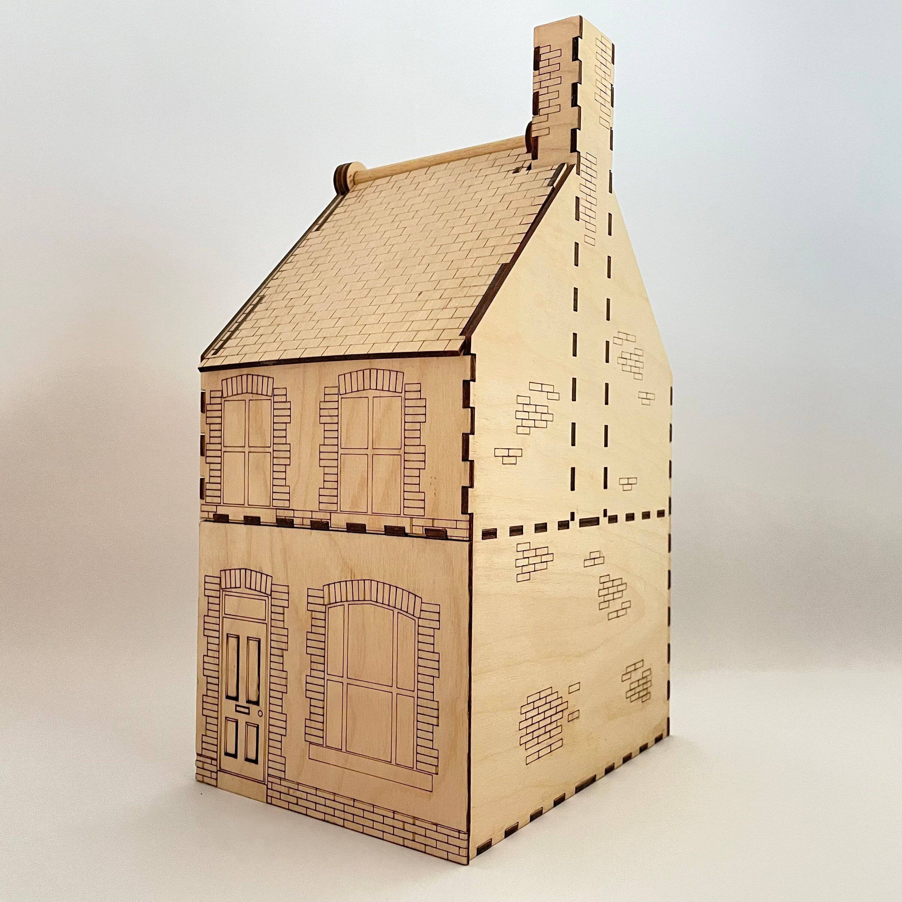 19th Century Terraced House - Flatpack Model Kit By Curious Rabbit ® - Bits’N’Bobs 24-7