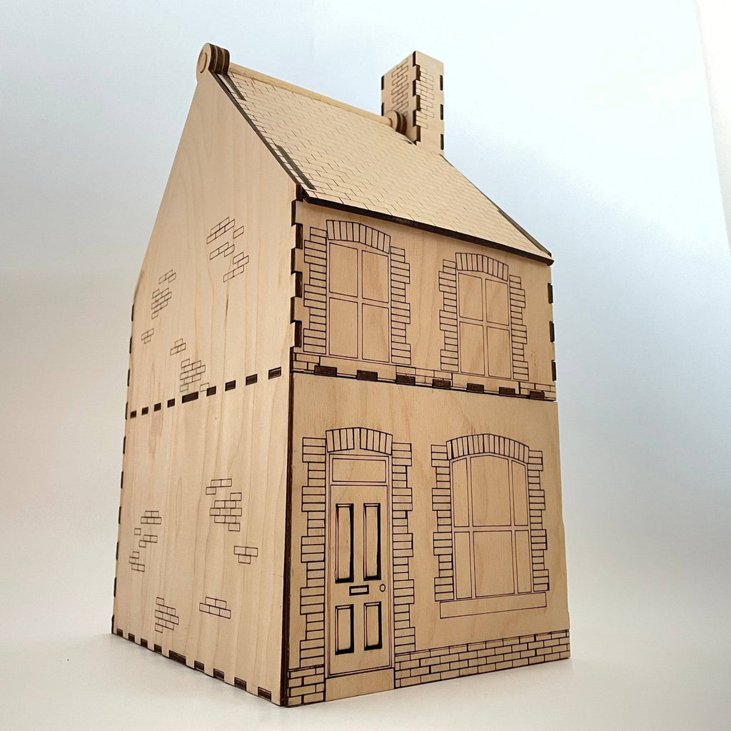 19th Century Terraced House - Flatpack Model Kit By Curious Rabbit ® - Bits’N’Bobs 24-7