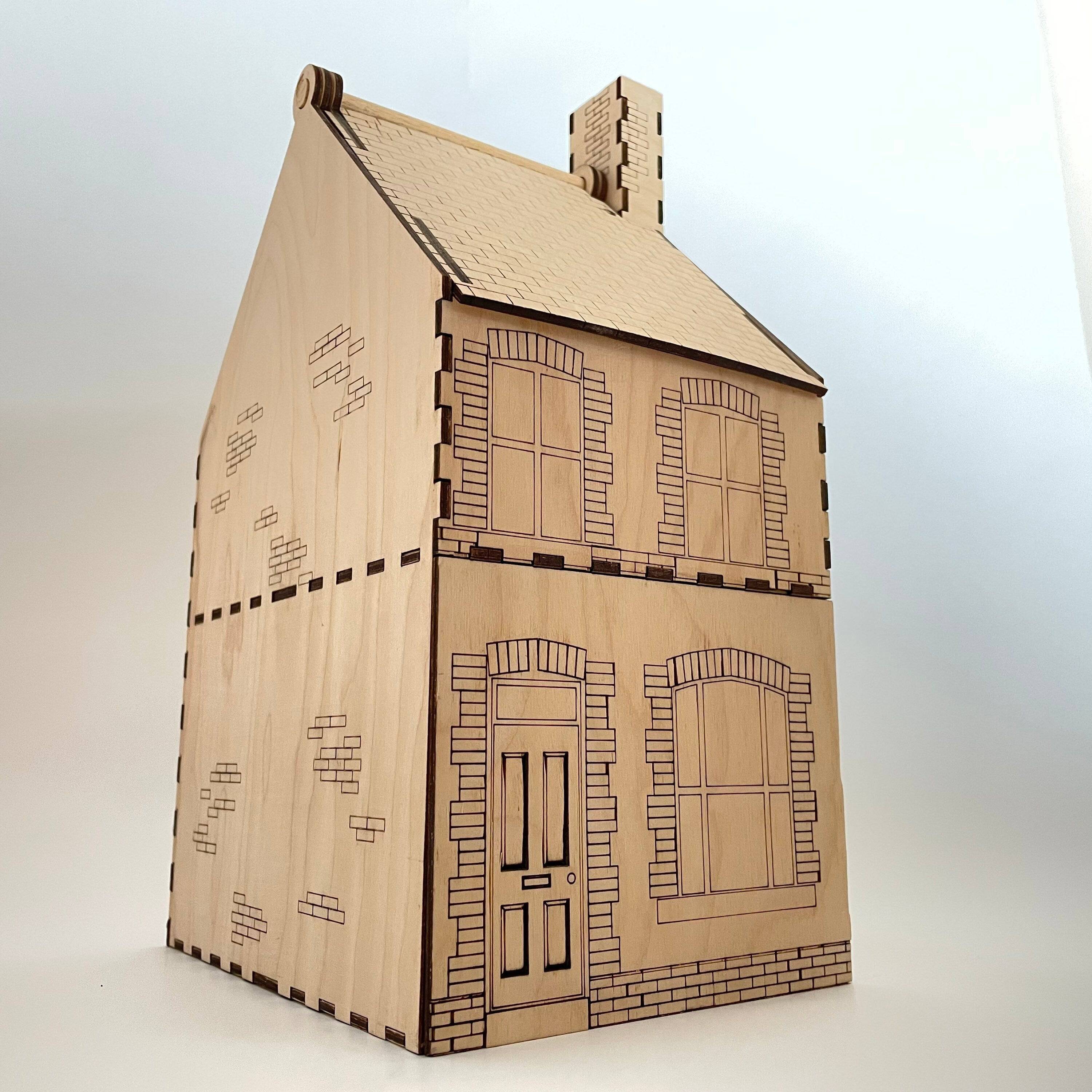 19th Century Terraced House - Flatpack Model Kit By Curious Rabbit ® - Bits’N’Bobs 24-7