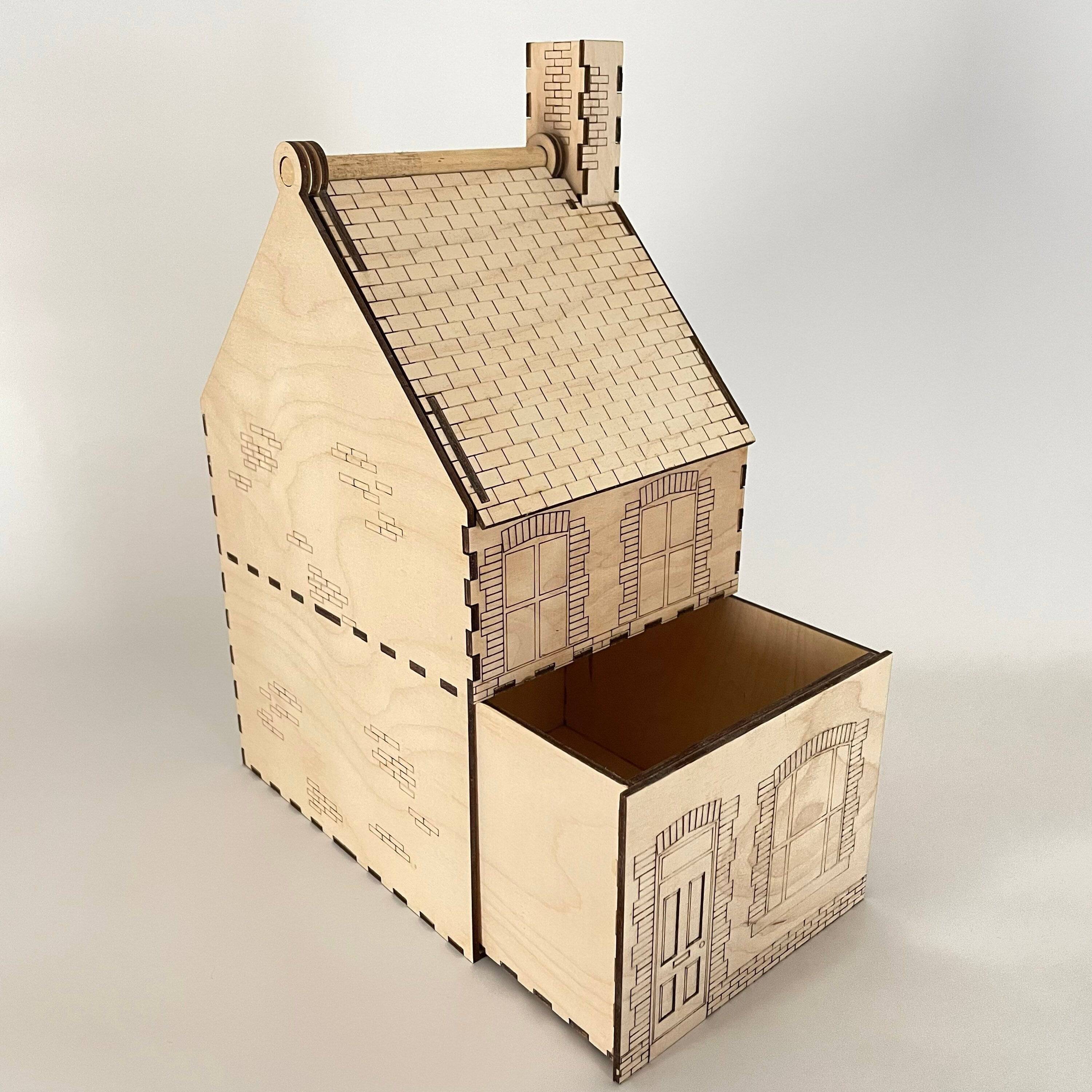 19th Century Terraced House - Flatpack Model Kit By Curious Rabbit ® - Bits’N’Bobs 24-7