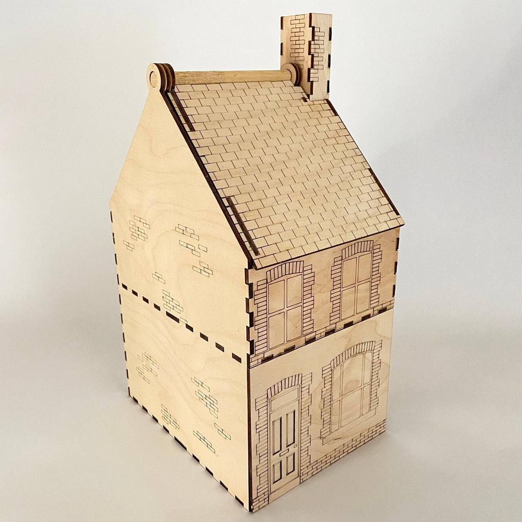 19th Century Terraced House - Flatpack Model Kit By Curious Rabbit ® - Bits’N’Bobs 24-7
