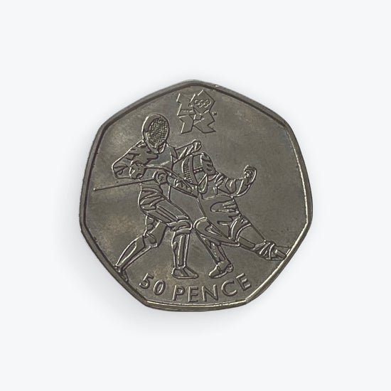 2011 50p coin Olympic Fencing - Bits’N’Bobs 24 - 7
