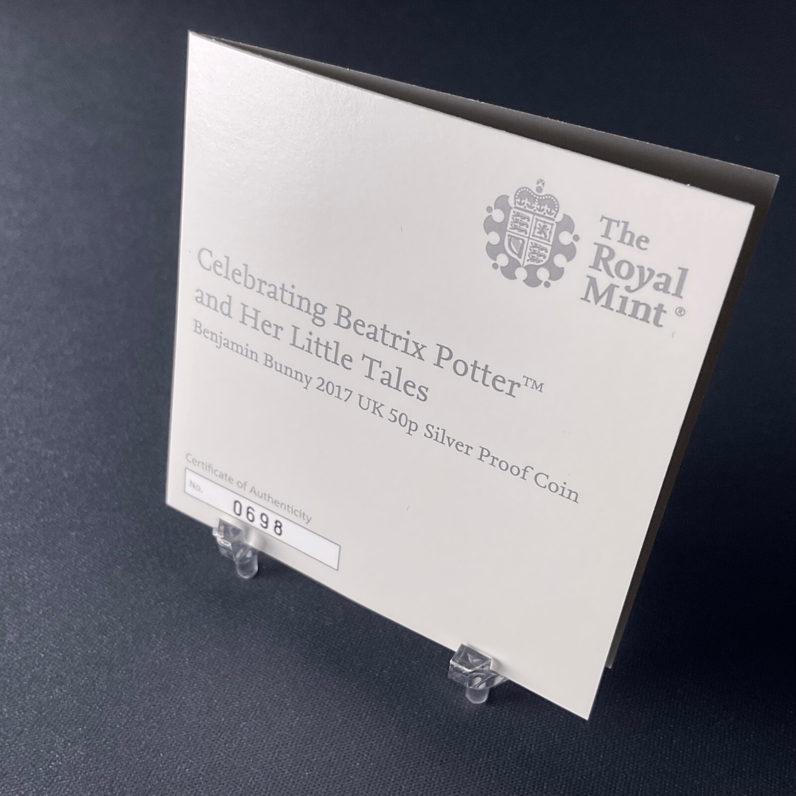 2017 Benjamin Bunny Coloured Silver proof 50p Limited Edition Peter Rabbit & Friends - Bits’N’Bobs 24 - 7