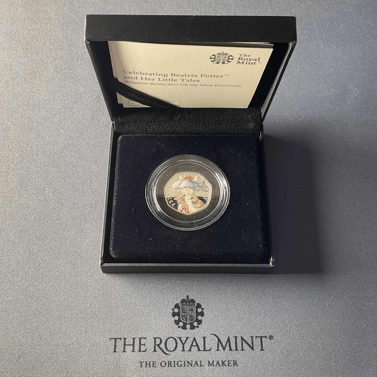 2017 Benjamin Bunny Coloured Silver proof 50p Limited Edition Peter Rabbit & Friends - Bits’N’Bobs 24 - 7