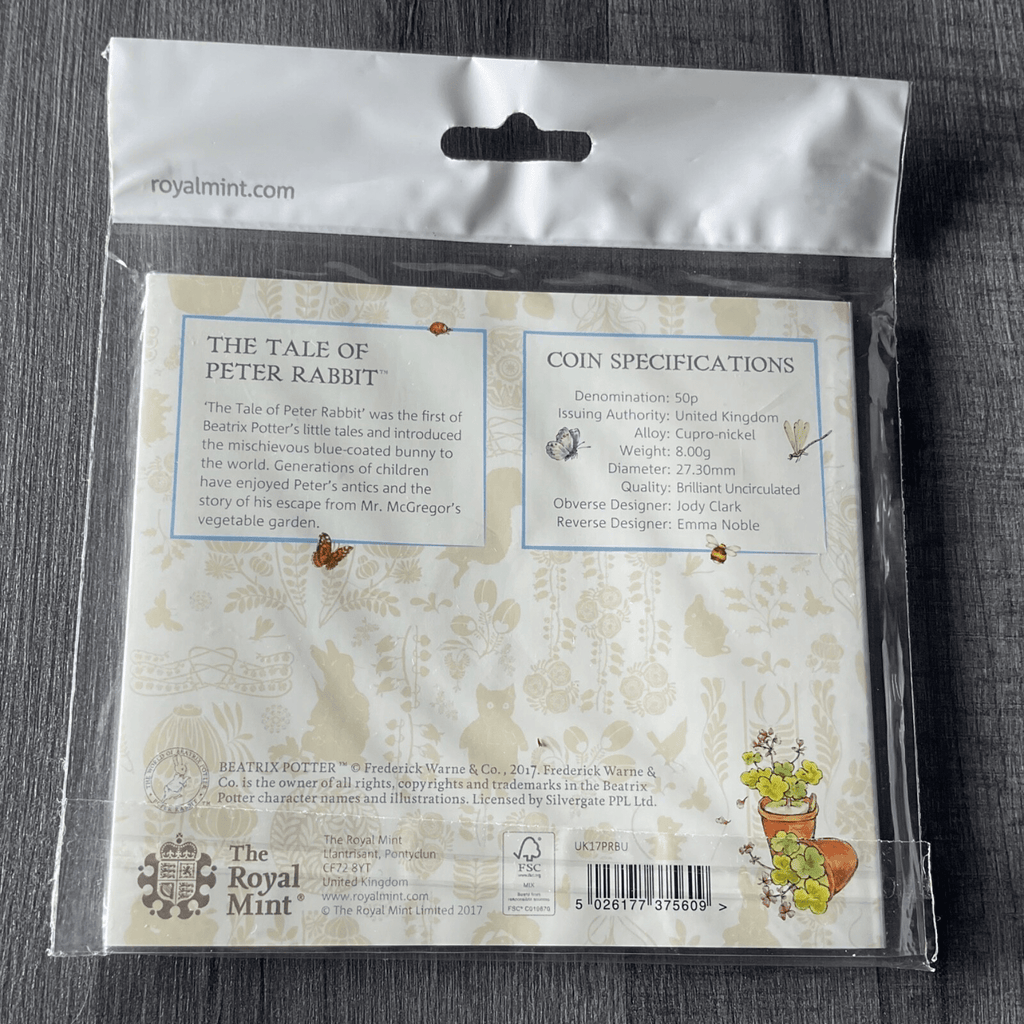 2017 The Tale of Peter Rabbit 50p Coin Pack BU - Bits’N’Bobs 24 - 7