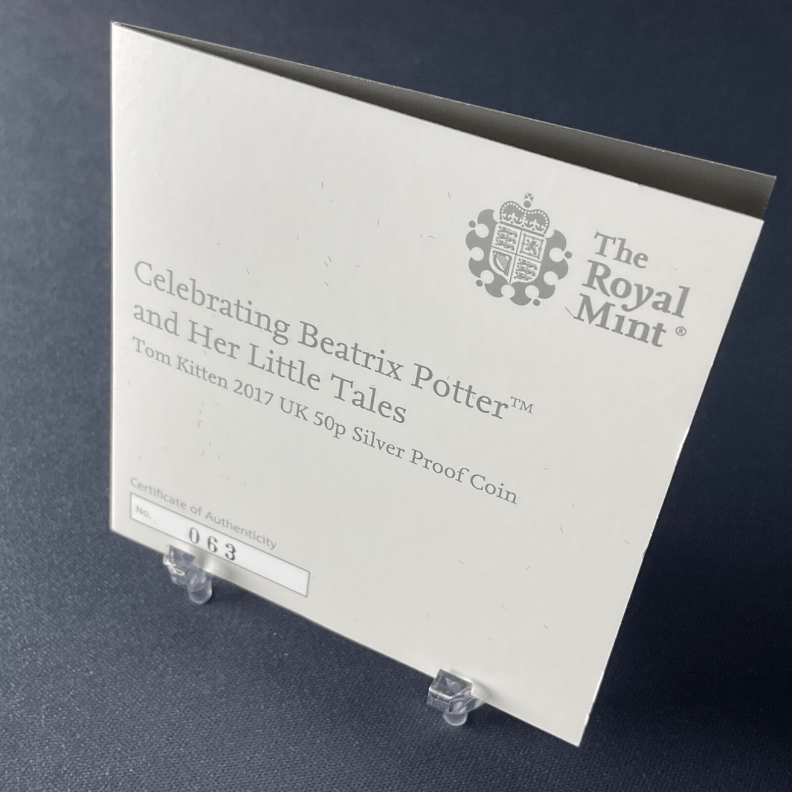 2017 Tom Kitten Silver Proof 50p Beatrix Potter Experience Limited Edition - Bits’N’Bobs 24 - 7