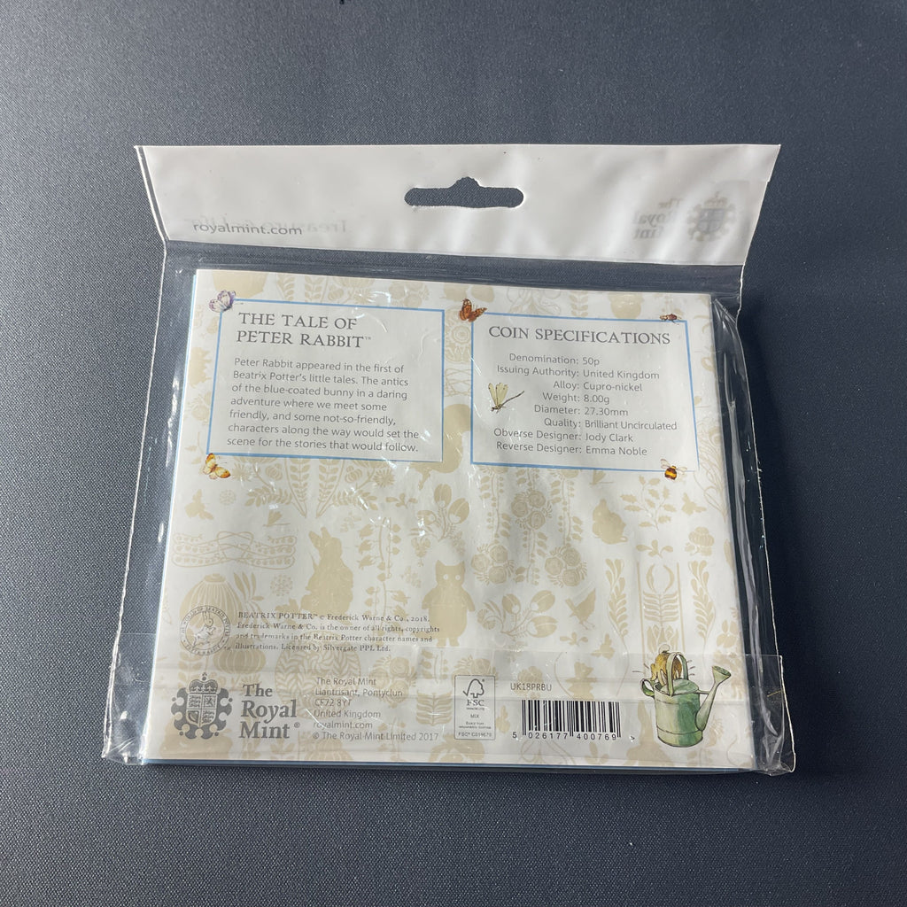 2018 Peter Rabbit With Carrots 50p Coin Pack BU - Bits’N’Bobs 24 - 7