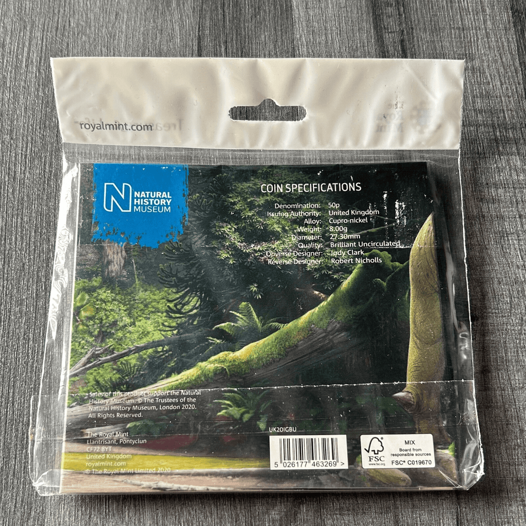 2020 Iguanodon 50p Dinosaur Tales Of The Earth Coin Pack BU - Bits’N’Bobs 24 - 7