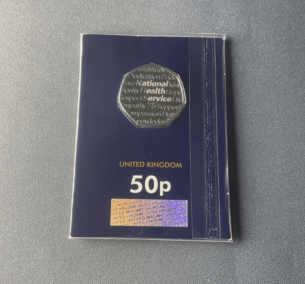 2023 75 Years of the NHS BU 50p Coin Change Checker - Bits’N’Bobs 24 - 7