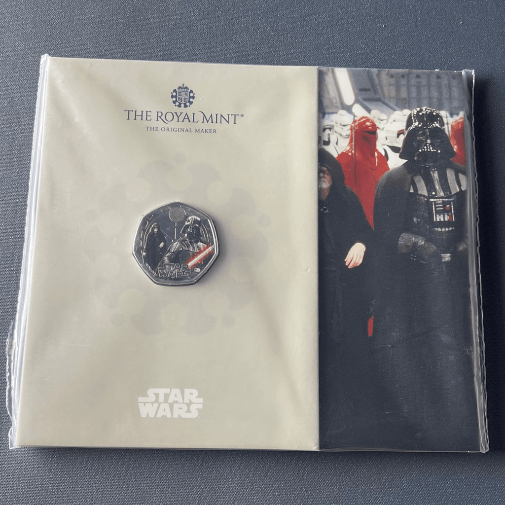 2023 Star Wars Darth Vader & Emperor Palpatine Coloured 50p coin - Bits’N’Bobs 24 - 7
