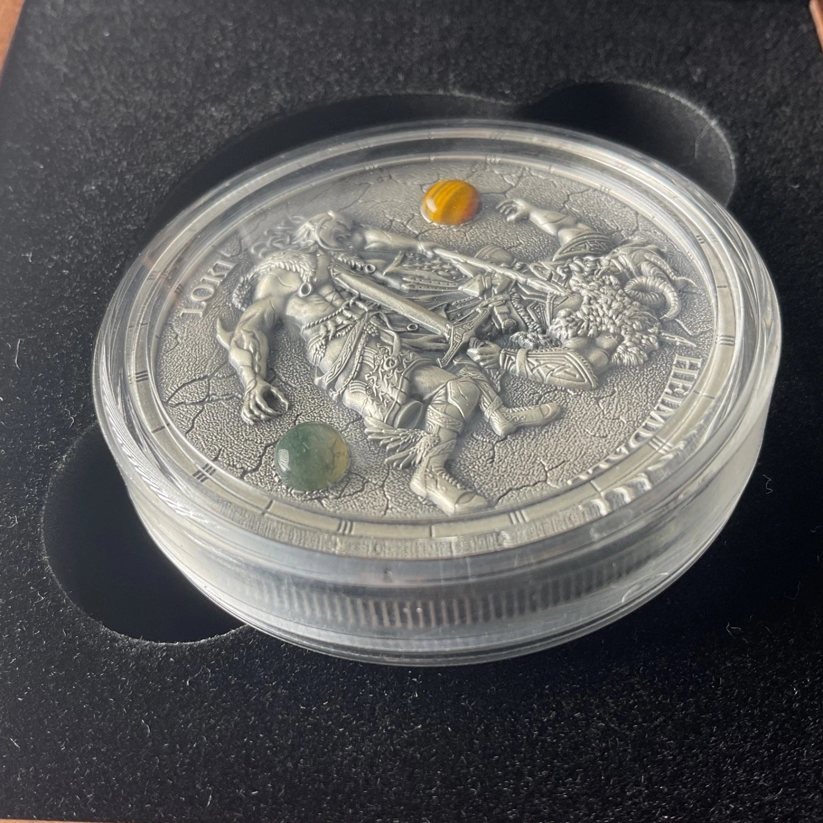 2025 Germania Ragnarok Loki and Heimdall 2 oz Silver Antiqued Coin - Bits’N’Bobs 24 - 7