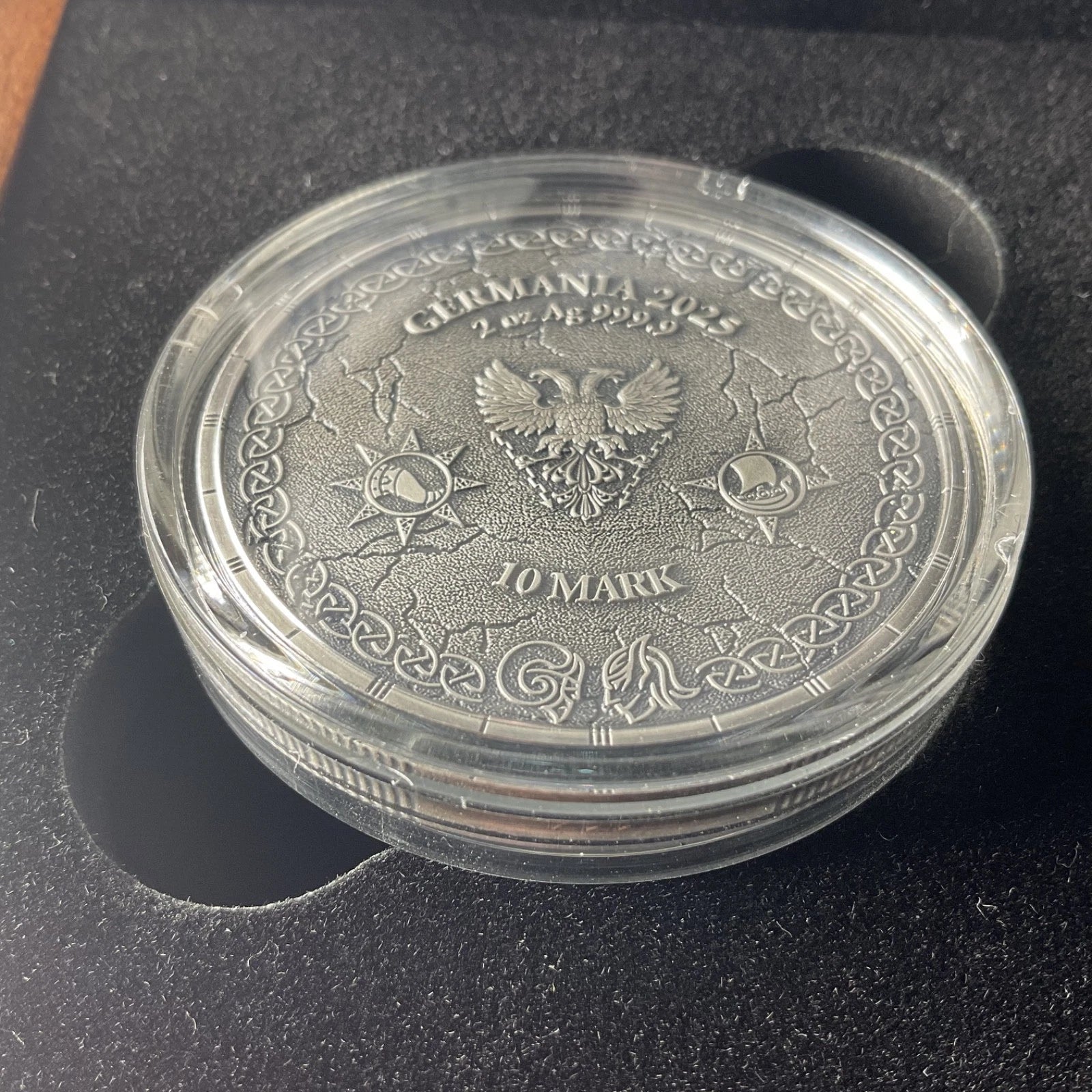 2025 Germania Ragnarok Loki and Heimdall 2 oz Silver Antiqued Coin - Bits’N’Bobs 24 - 7