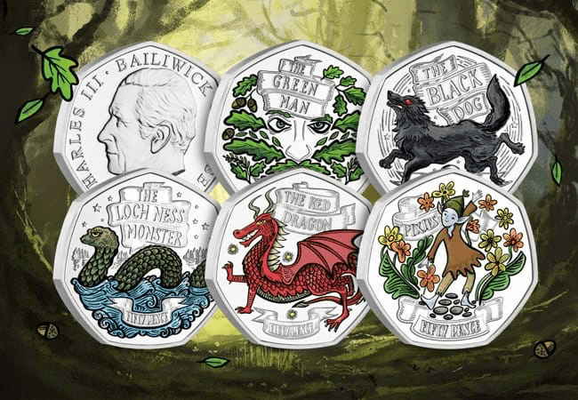 2025 Myths and Legends Colour 50p Set - Bits’N’Bobs 24 - 7