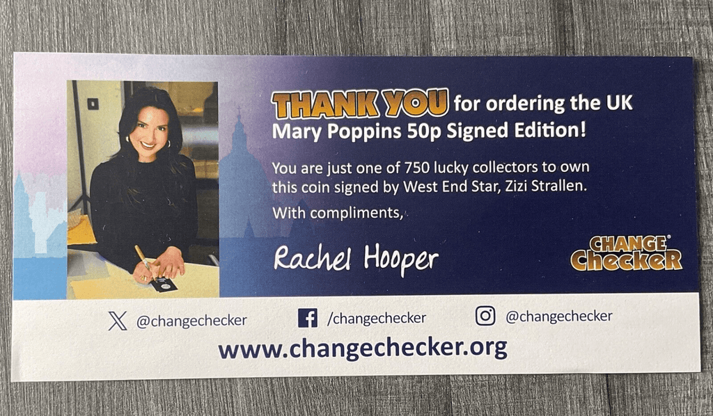 2025 UK Mary Poppins BU 50p Signed Edition - Bits’N’Bobs 24 - 7