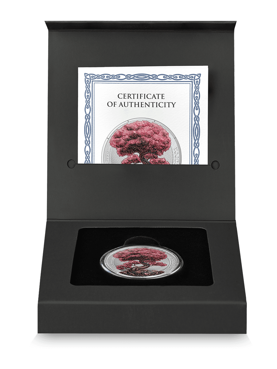 2025 Yggdrasil Spring Coloured Mythical Forest 1oz Silver Bullion Round - Bits’N’Bobs 24 - 7