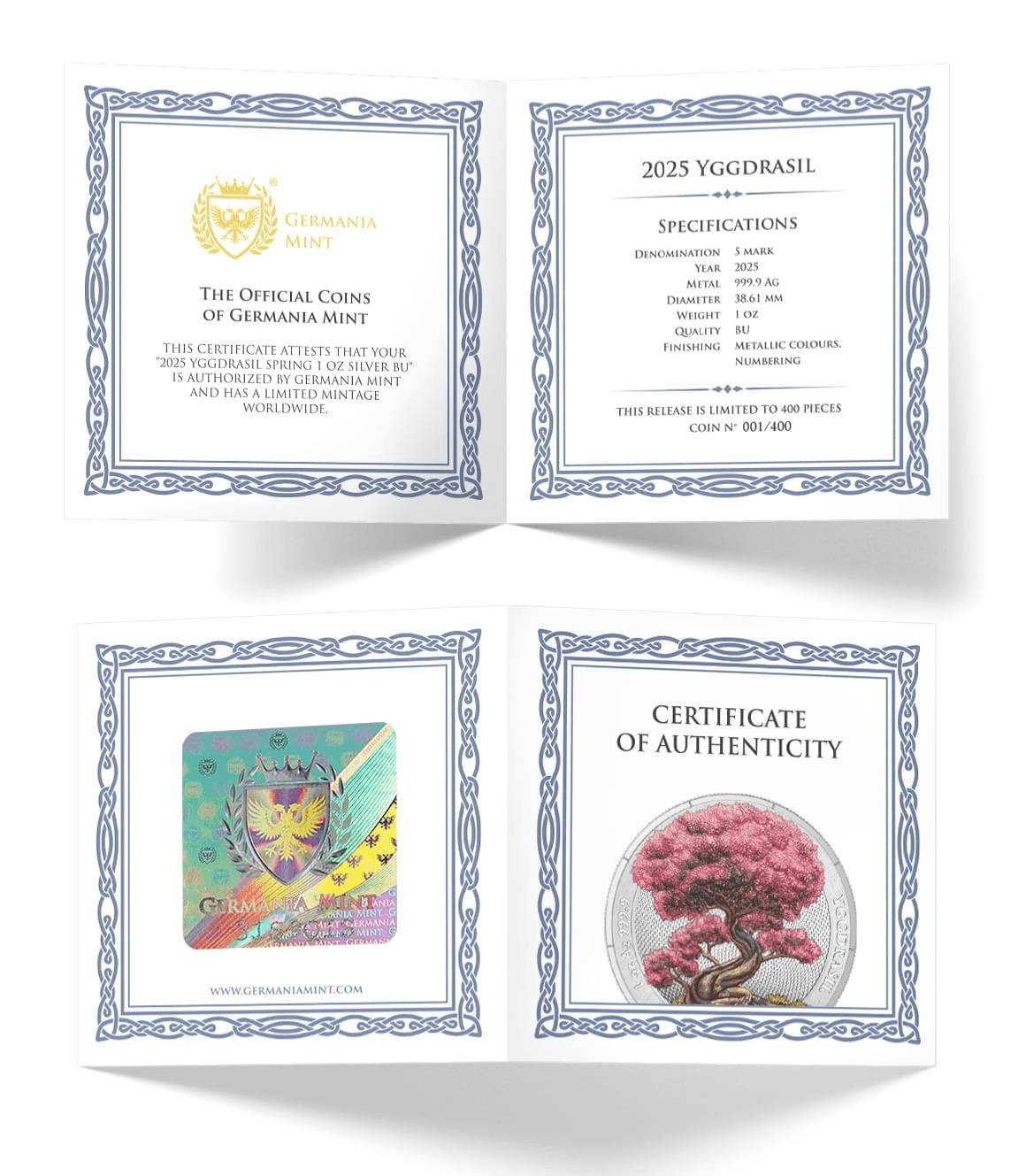 2025 Yggdrasil Spring Coloured Mythical Forest 1oz Silver Bullion Round - Bits’N’Bobs 24 - 7