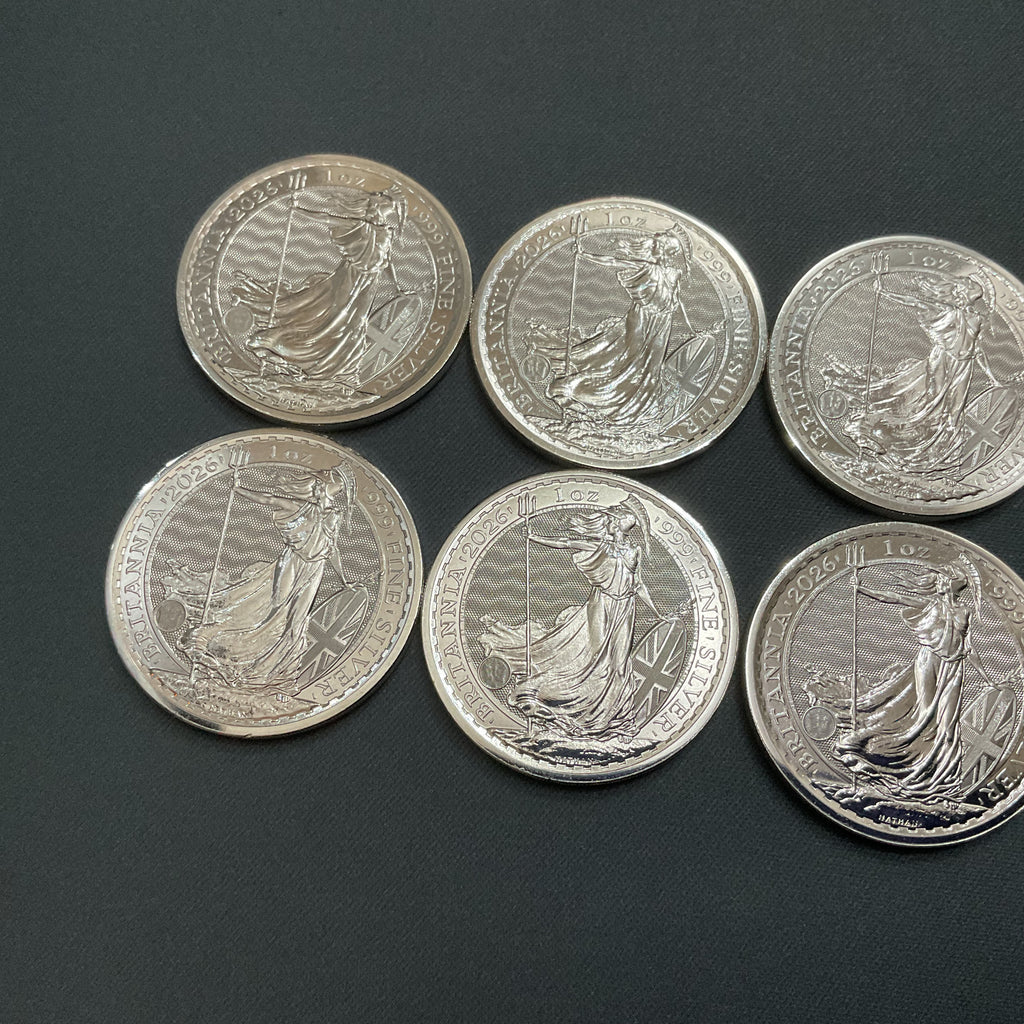10x 2026 1oz Silver Britannia Coins