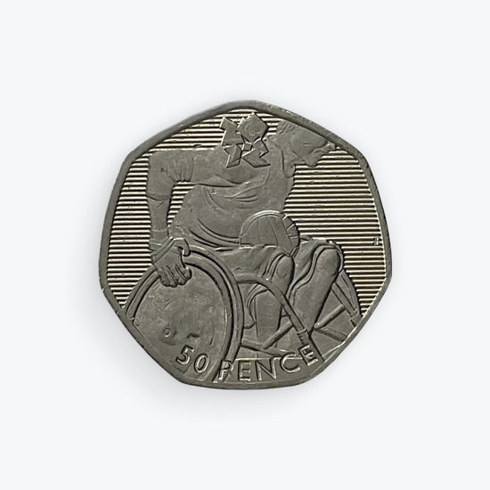 2011 50p coin Olympic Wheelchair Rugby