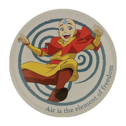Airbender Set of 4 Embossed Metal Coasters - Bits’N’Bobs 24-7