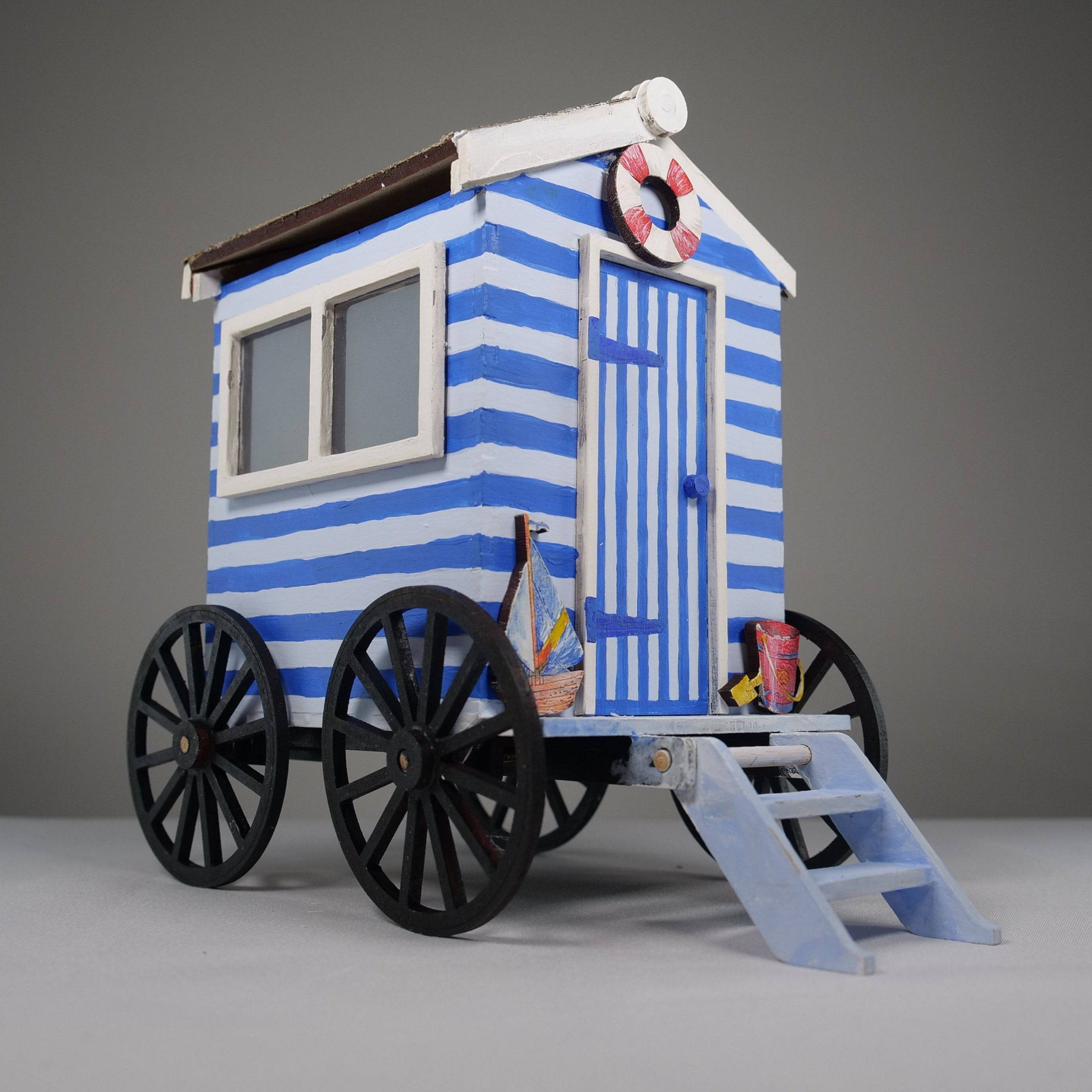 Bathing Hut - Flatpack Model Kit by Curious Rabbit ® - Bits’N’Bobs 24 - 7