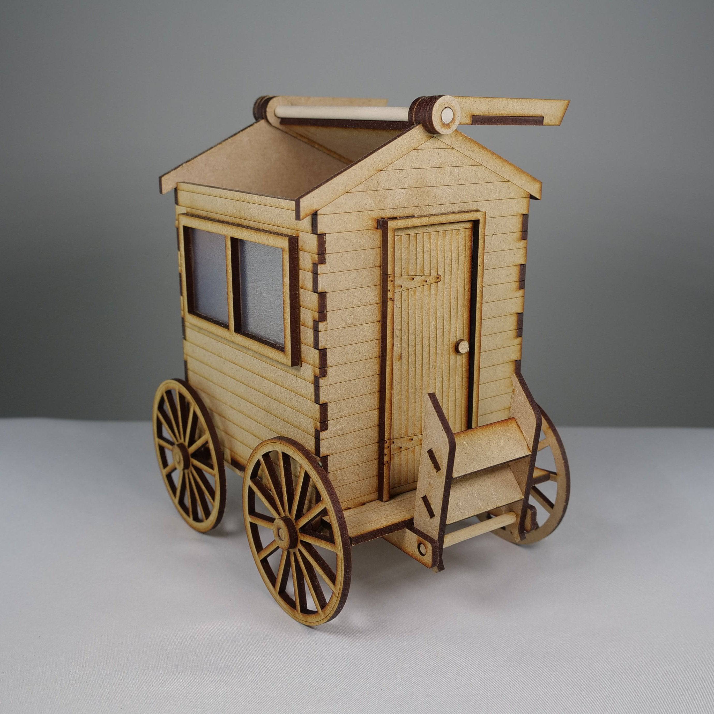 Bathing Hut - Flatpack Model Kit by Curious Rabbit ® - Bits’N’Bobs 24 - 7