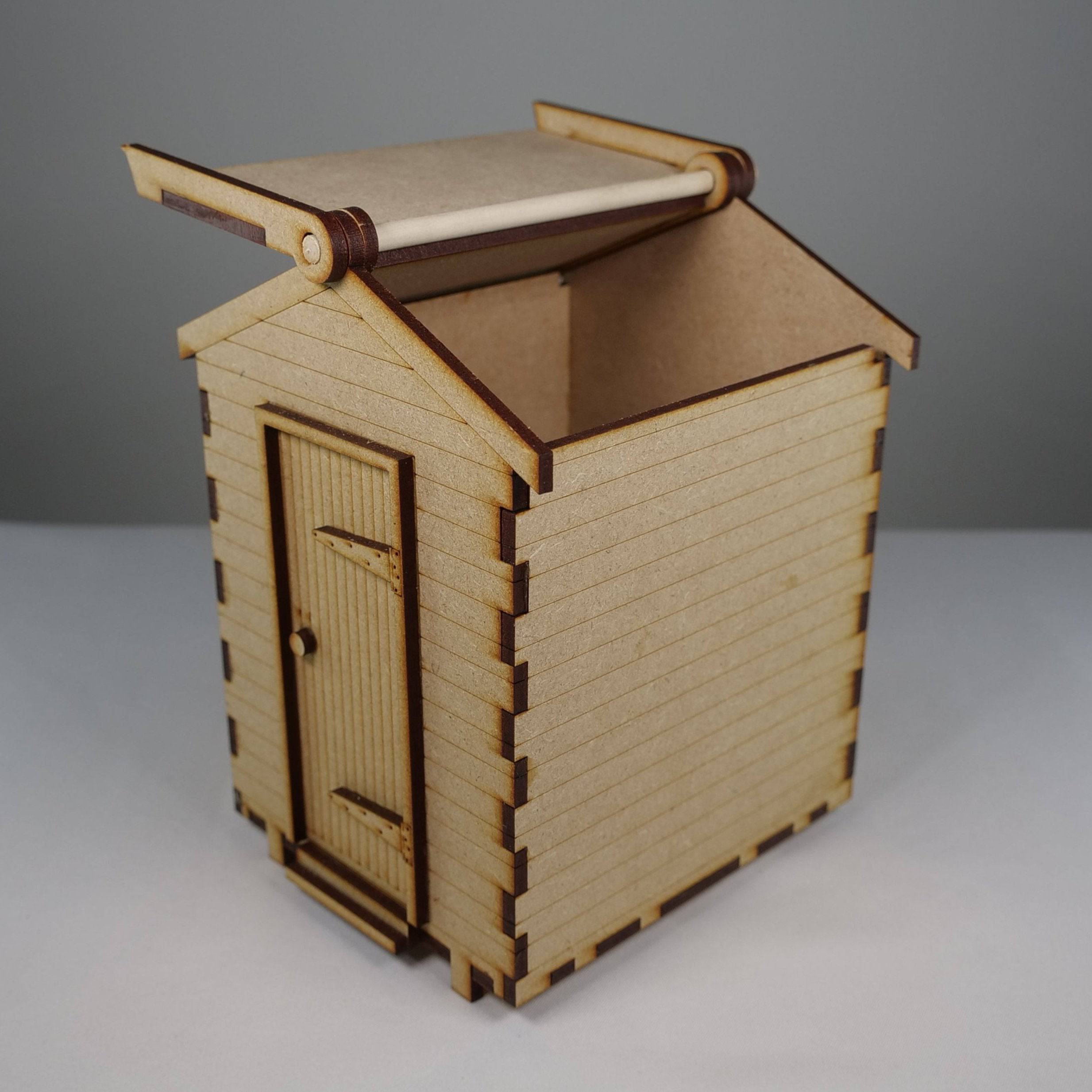 Beach Hut - Flatpack Model Kit by Curious Rabbit ® - Bits’N’Bobs 24-7