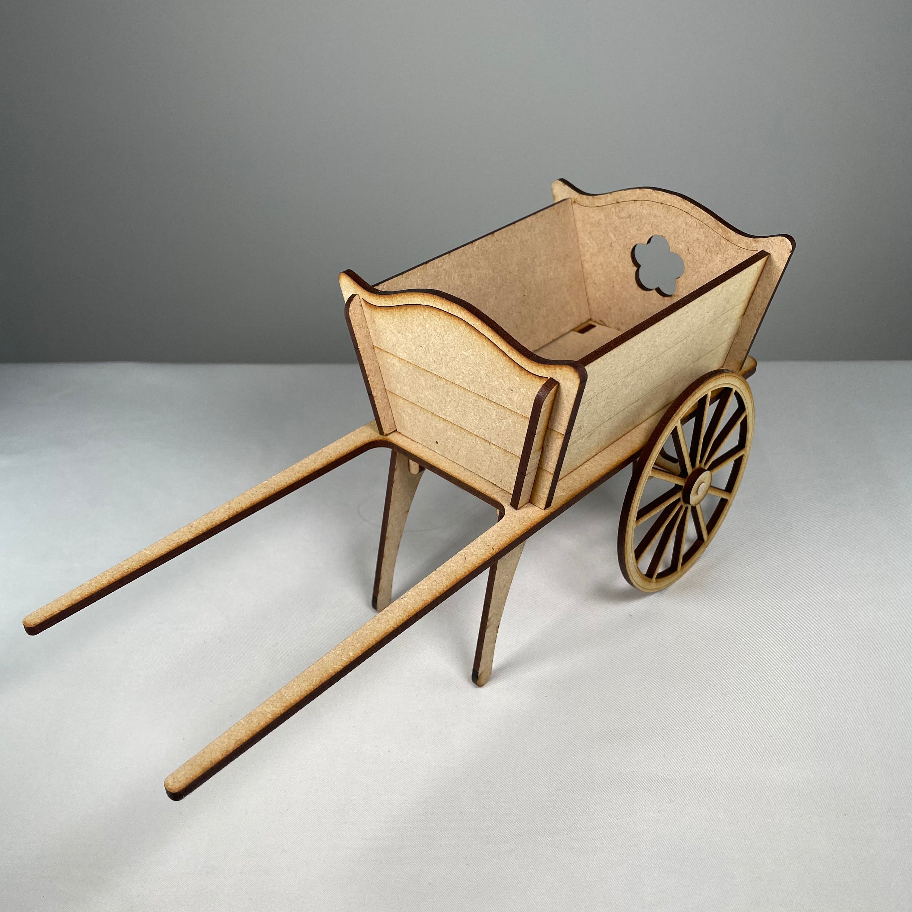 Cart Planter - Flatpack Model Kit By Curious Rabbit ® - Bits’N’Bobs 24 - 7