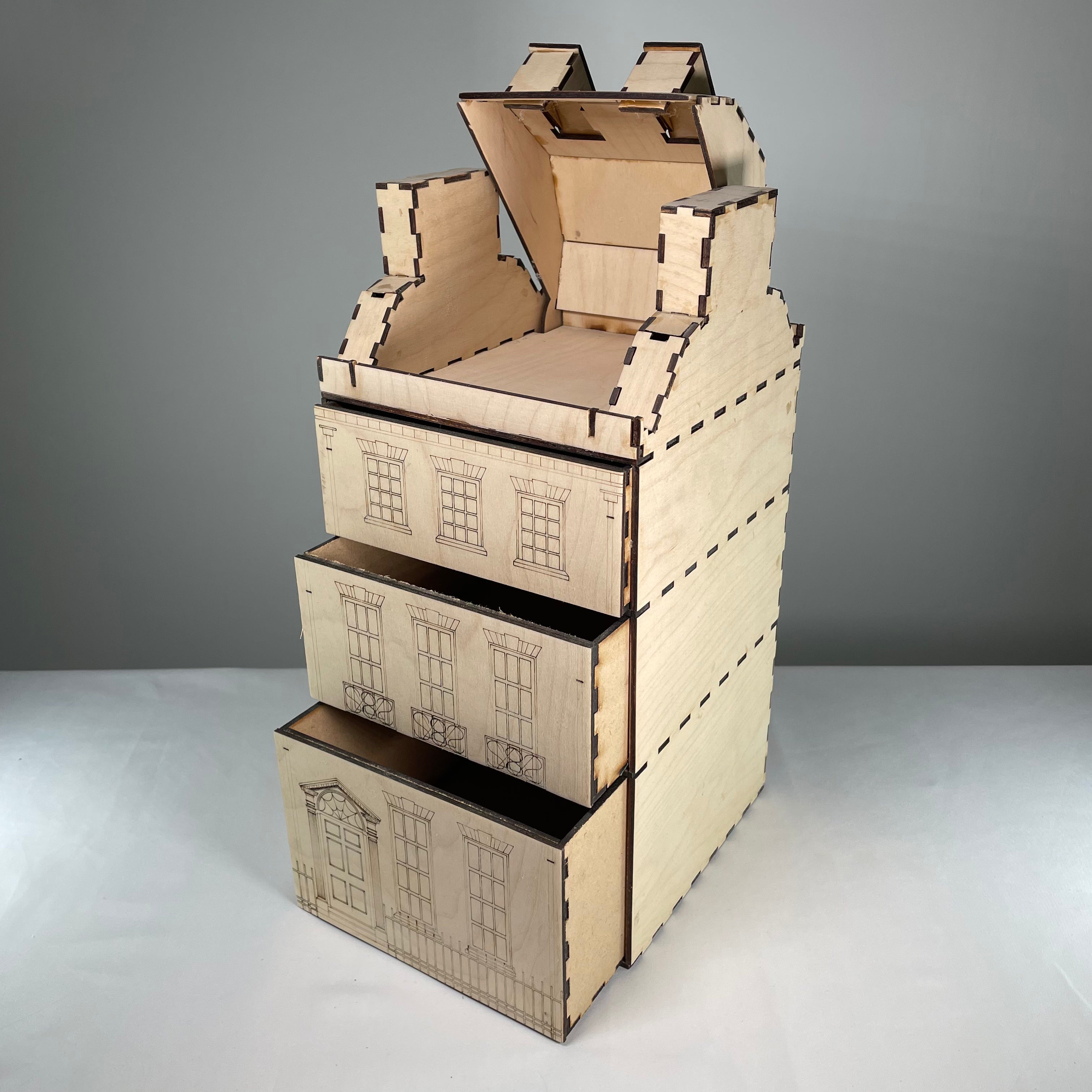 Georgian House - Pre-Built Model by Curious Rabbit ® - Bits’N’Bobs 24-7