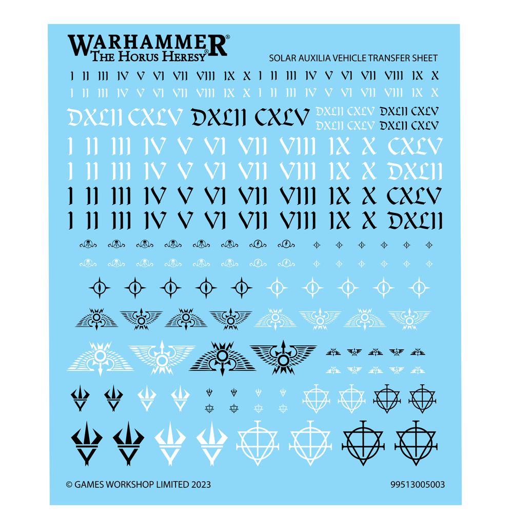 Horus Heresy: Solar Auxilia Combat Force - Bits’N’Bobs 24-7