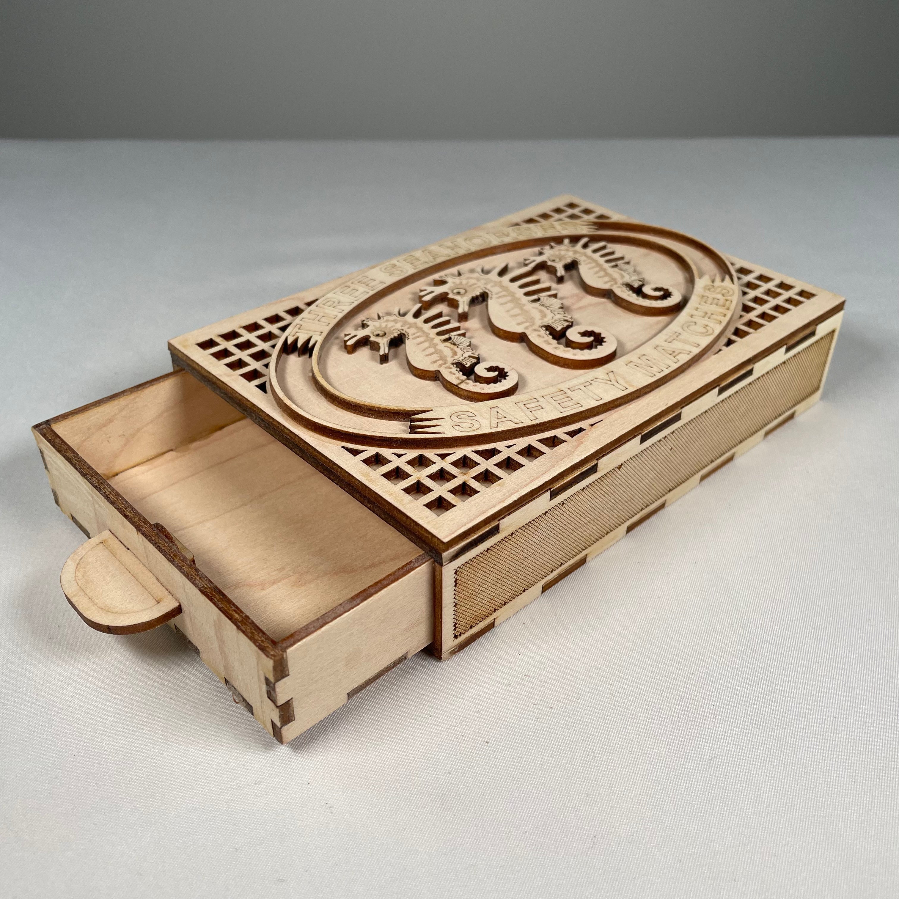 Matchbox (Seahorse) - Flatpack Model Kit by Curious Rabbit ® - Bits’N’Bobs 24-7
