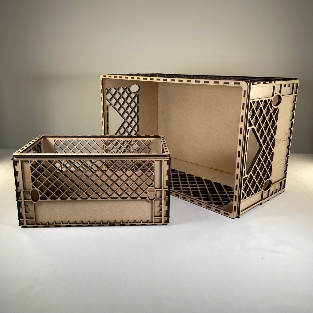 Milk Crate - Flatpack Model Kit By Curious Rabbit ® - Bits’N’Bobs 24 - 7