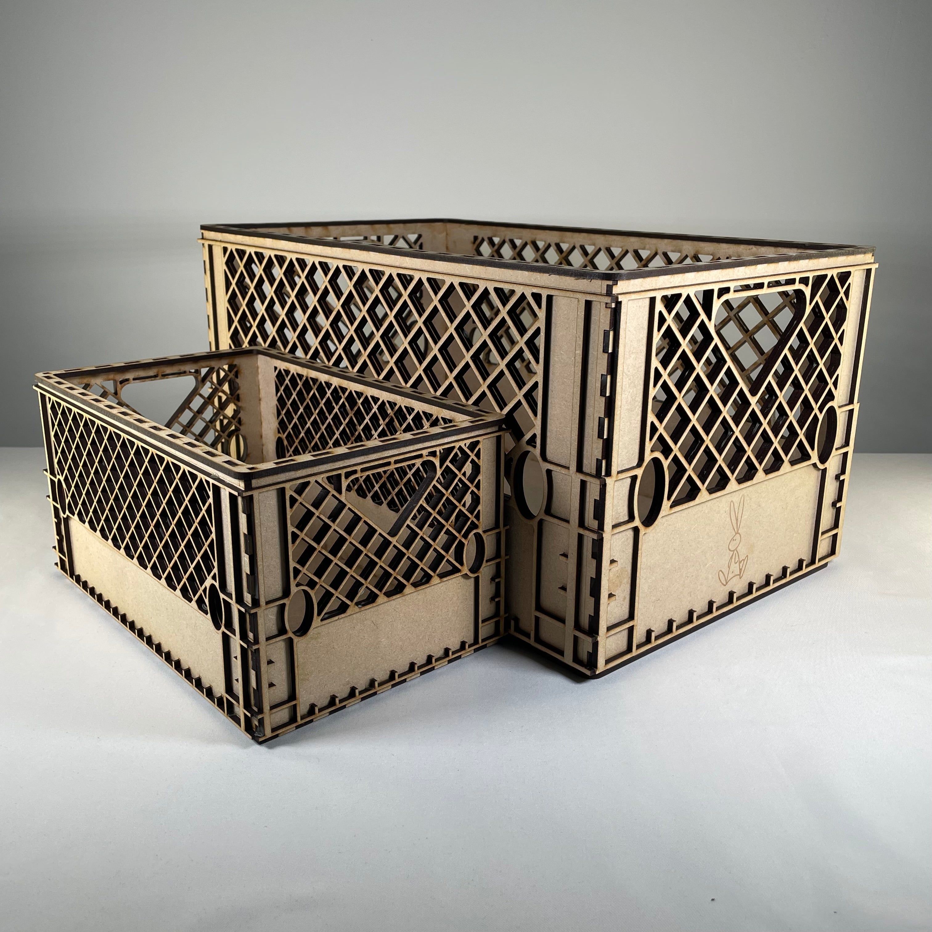 Milk Crate - Flatpack Model Kit By Curious Rabbit ® - Bits’N’Bobs 24 - 7