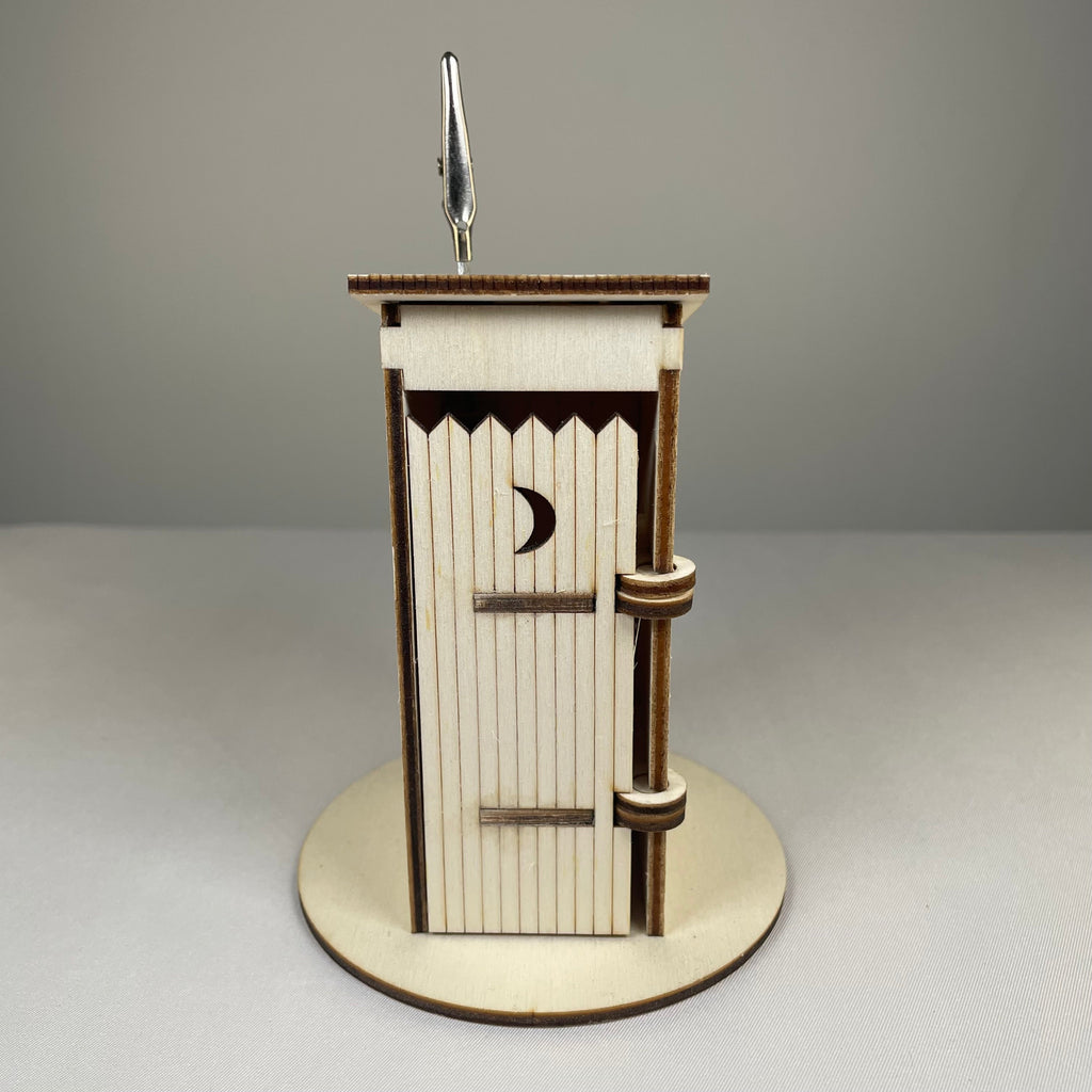 Outhouse WC Toilet - Flatpack Model Kit by Curious Rabbit ® - Bits’N’Bobs 24 - 7
