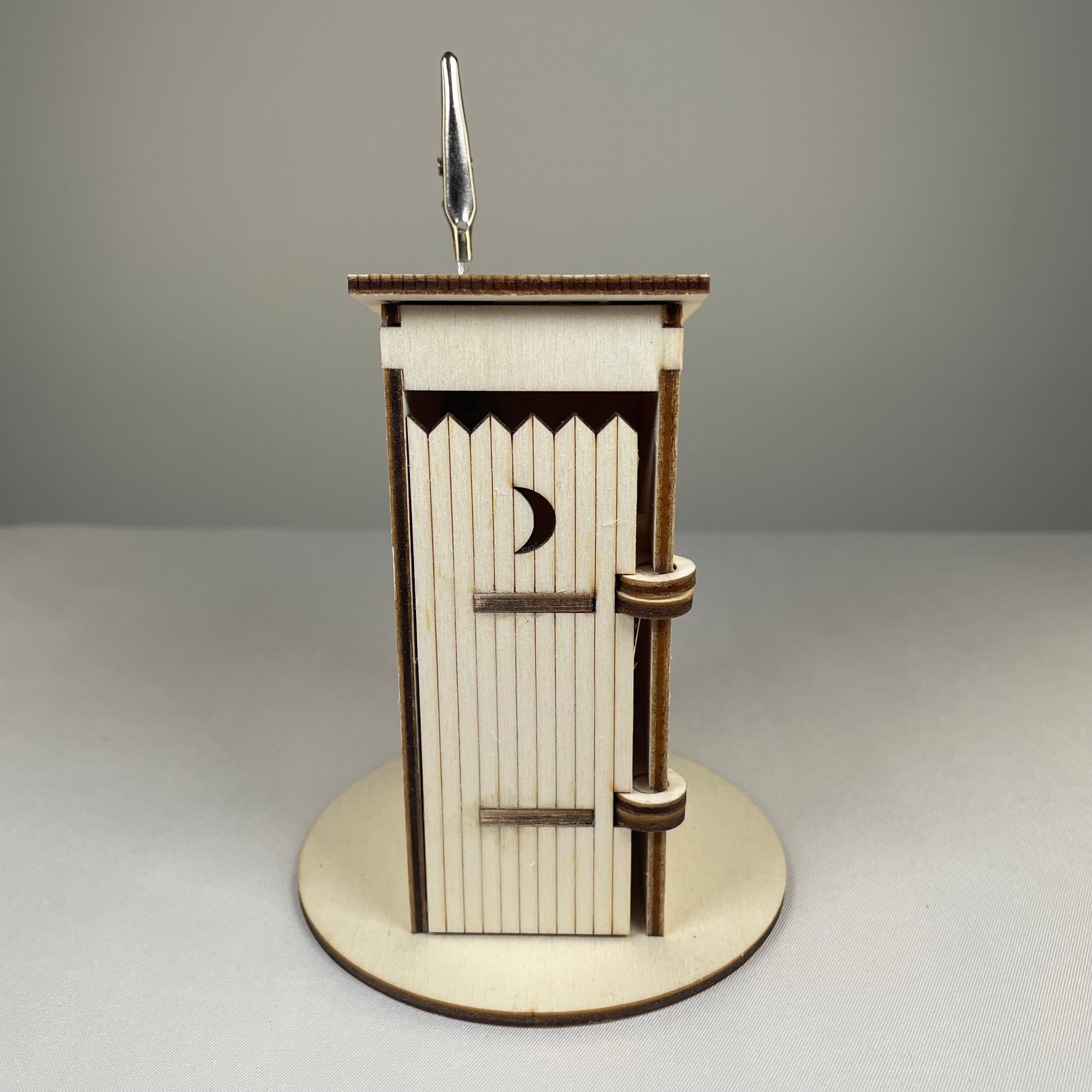 Outhouse WC Toilet - Flatpack Model Kit by Curious Rabbit ® - Bits’N’Bobs 24 - 7