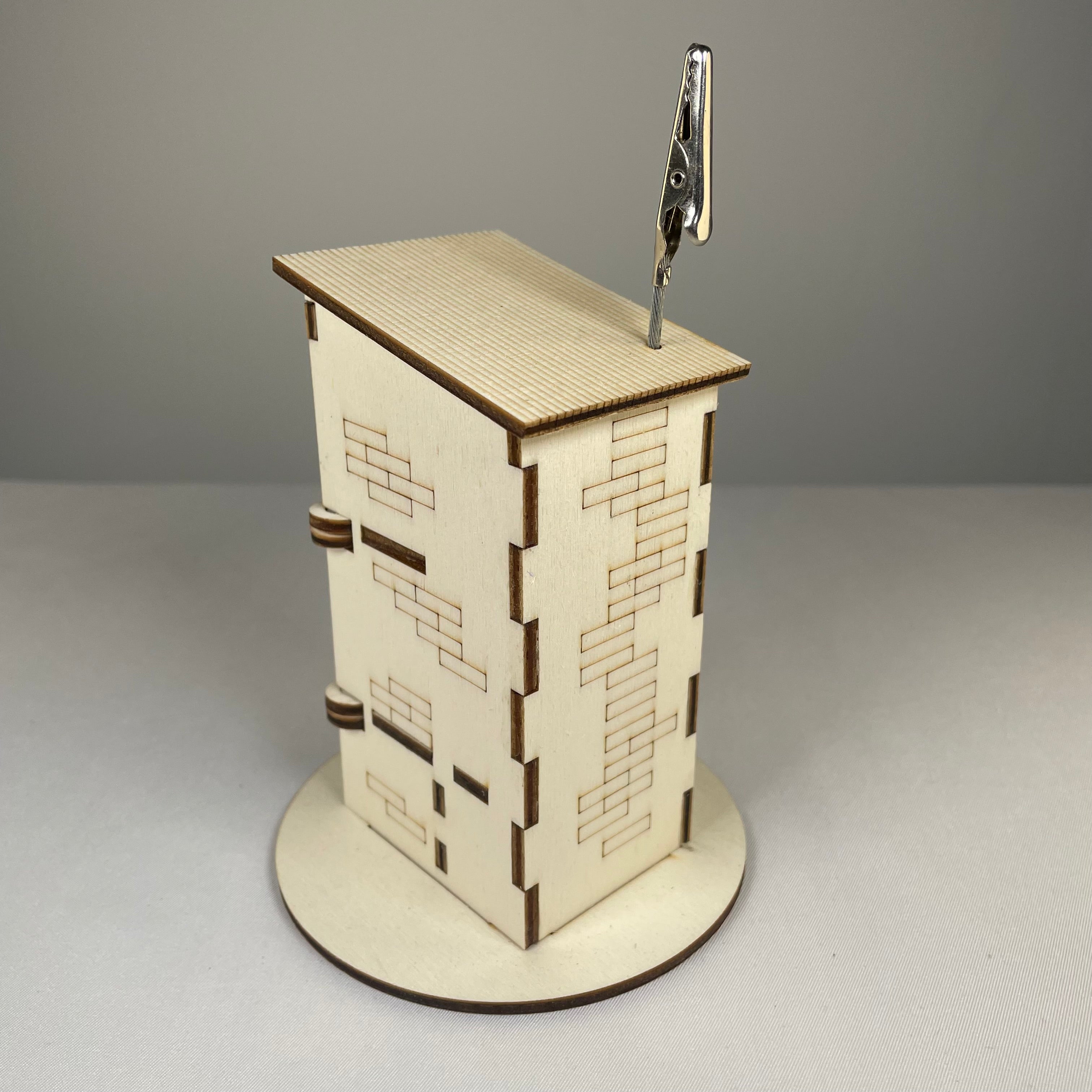 Outhouse WC Toilet - Flatpack Model Kit by Curious Rabbit ® - Bits’N’Bobs 24 - 7