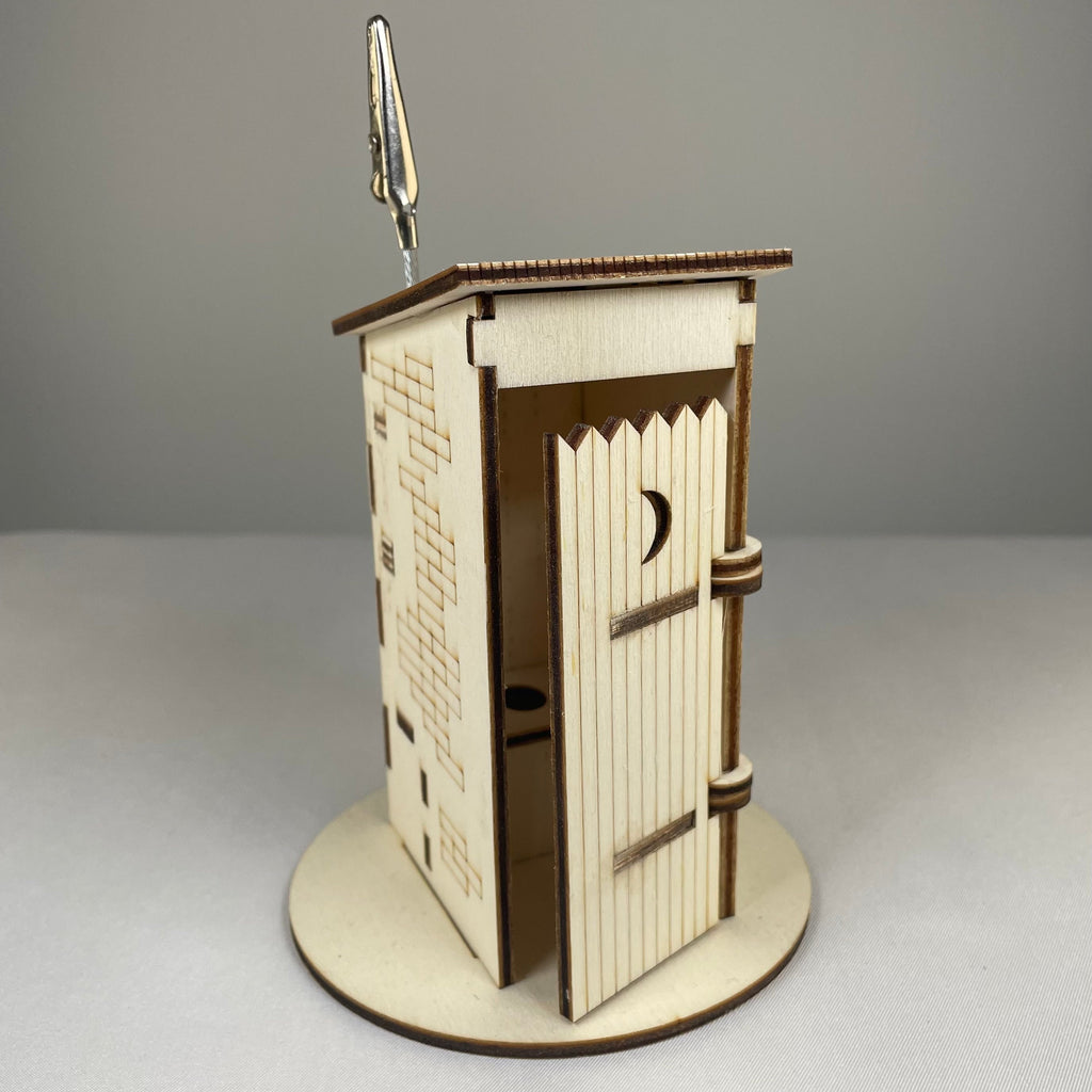 Outhouse WC Toilet - Flatpack Model Kit by Curious Rabbit ® - Bits’N’Bobs 24 - 7