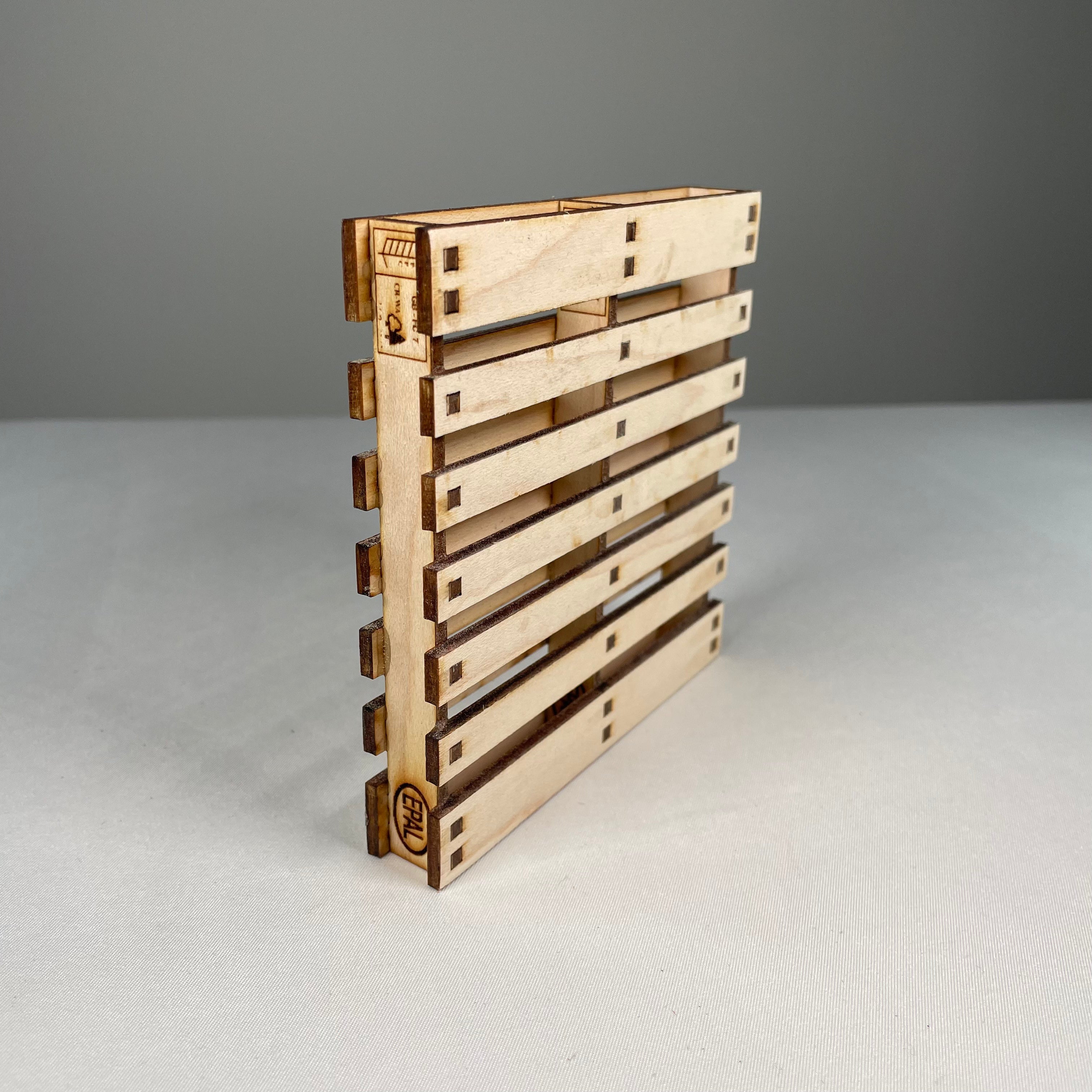 Pallet Coaster - Flatpack Model Kit by Curious Rabbit ® - Bits’N’Bobs 24 - 7