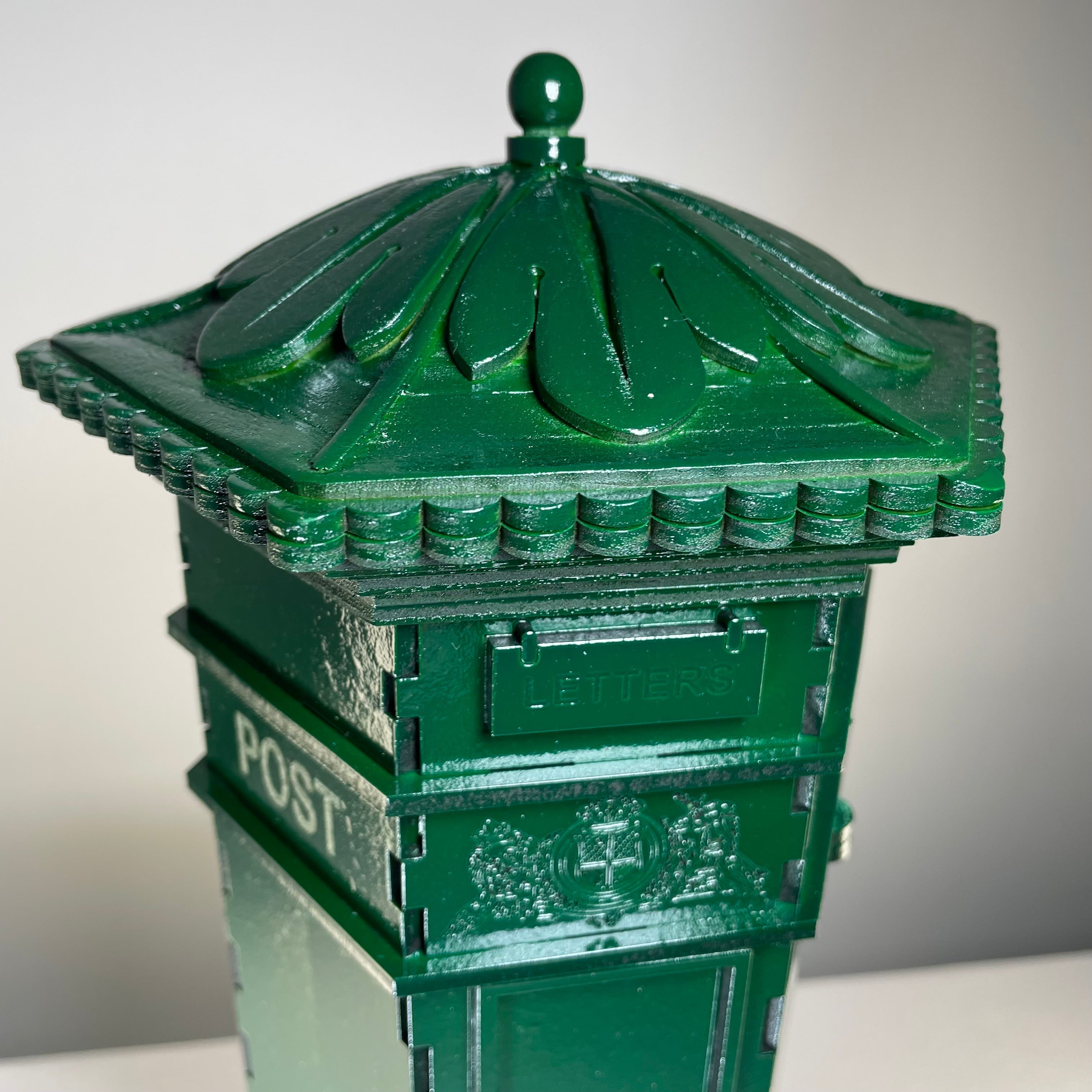 Penfold Pillar Post Box - Flatpack Model Kit by Curious Rabbit ® - Bits’N’Bobs 24-7