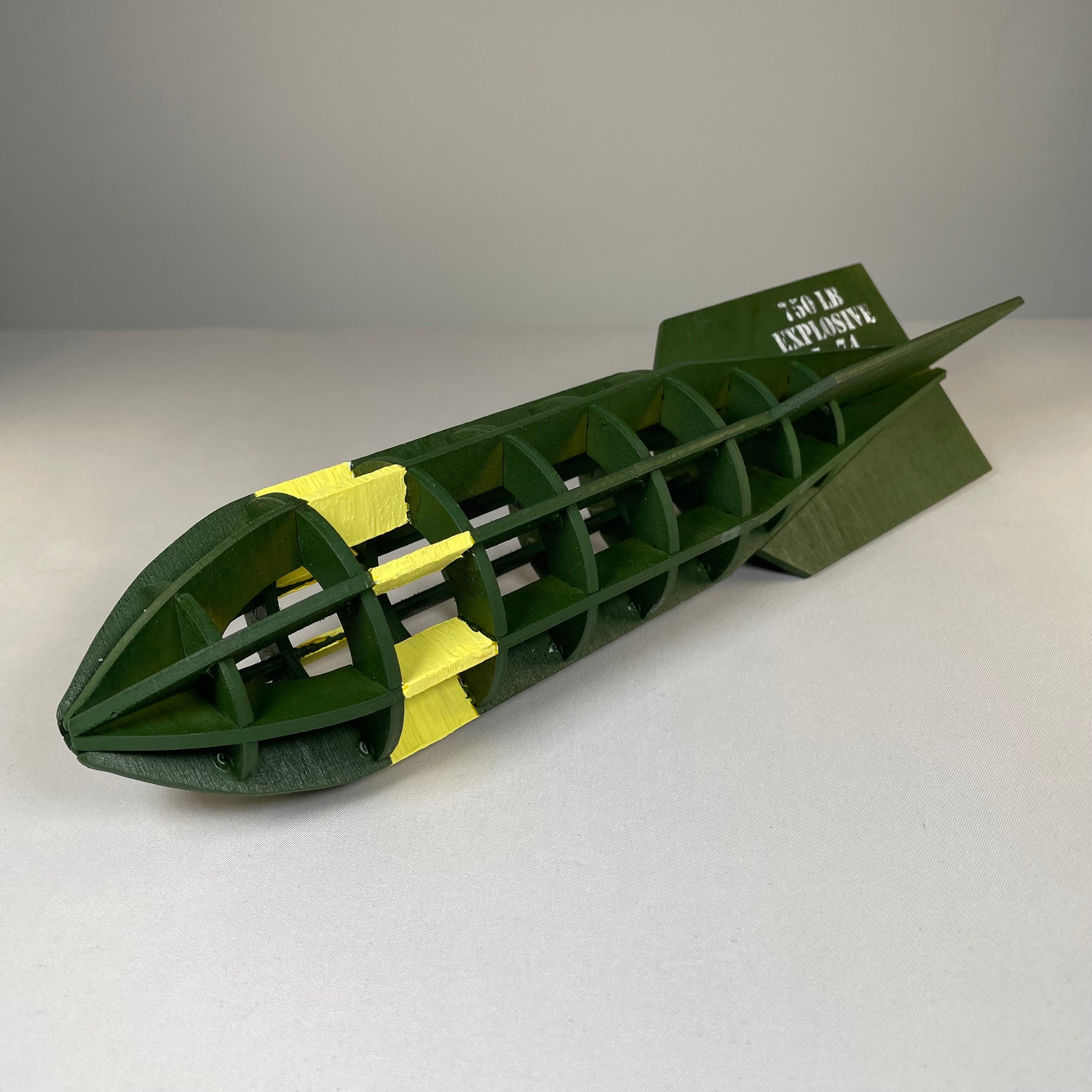 Prop WW2 Bomb - Pre-Built Model by Curious Rabbit ® - Bits’N’Bobs 24-7