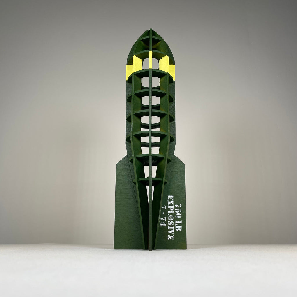 Prop WW2 Bomb - Pre-Built Model by Curious Rabbit ® - Bits’N’Bobs 24-7
