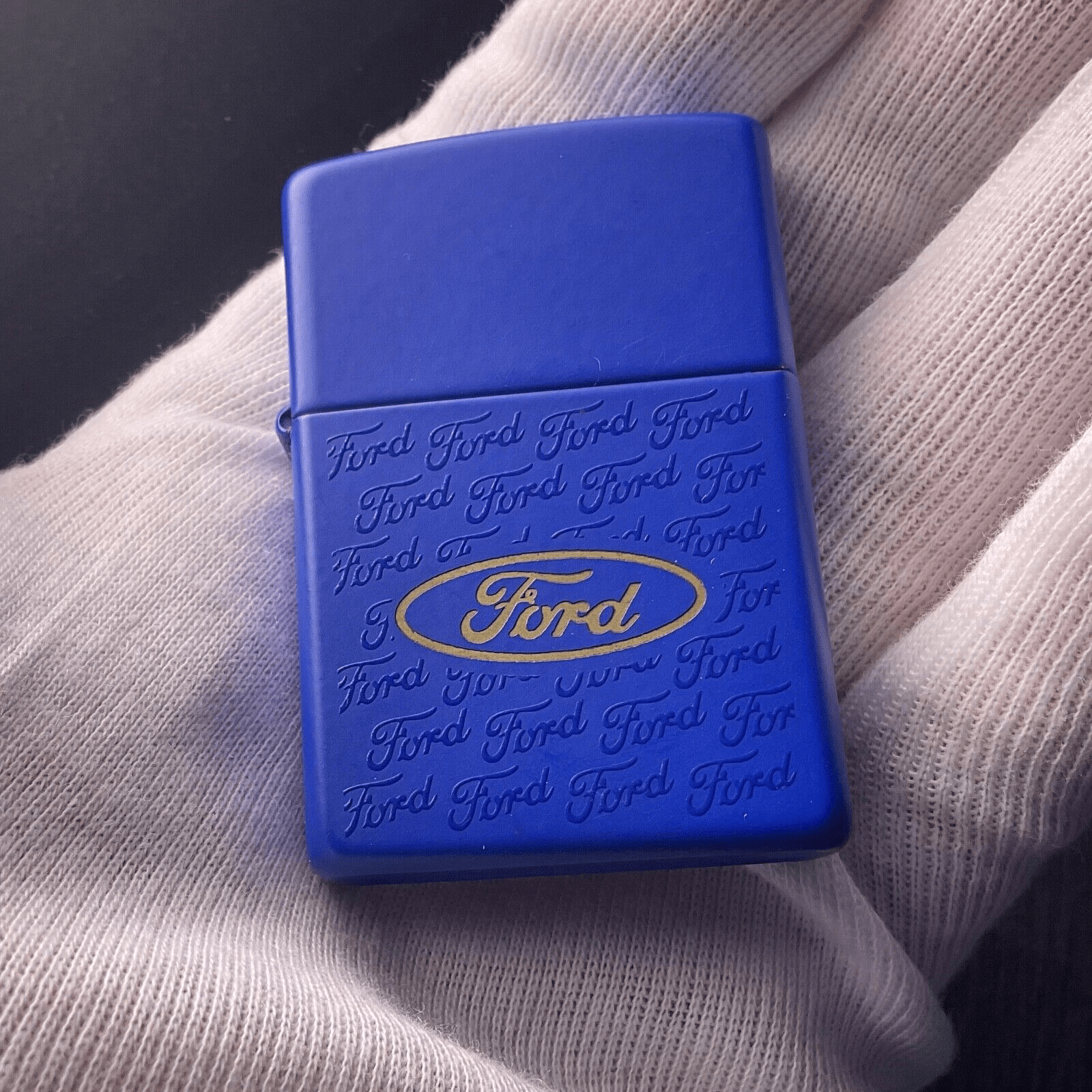 Rare Vintage 1998 Ford Collage Royal Matte Zippo Lighter - Bits’N’Bobs 24 - 7