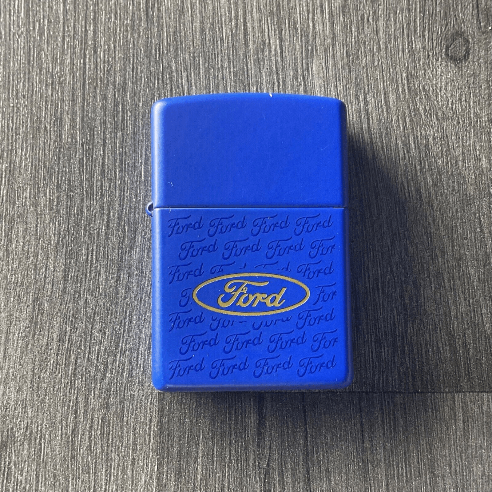 Rare Vintage 1998 Ford Collage Royal Matte Zippo Lighter - Bits’N’Bobs 24 - 7
