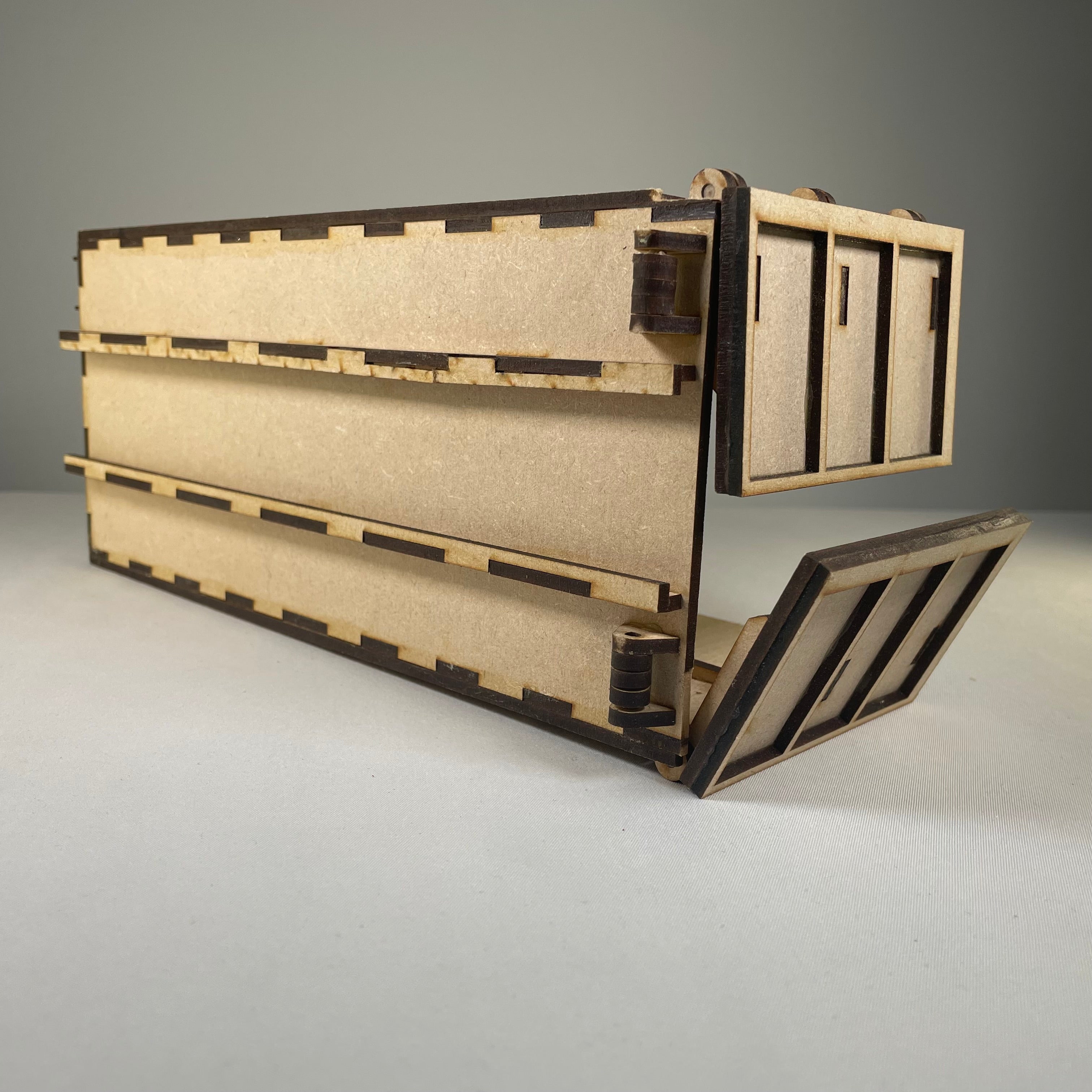 Roll - on / Roll - off Skip (RORO) - Flatpack Model Kit By Curious Rabbit ® - Bits’N’Bobs 24 - 7