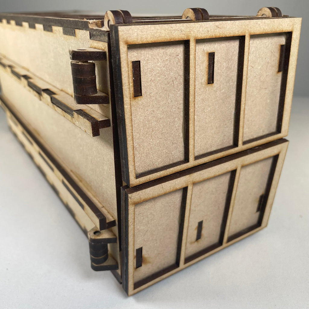 Roll - on / Roll - off Skip (RORO) - Flatpack Model Kit By Curious Rabbit ® - Bits’N’Bobs 24 - 7