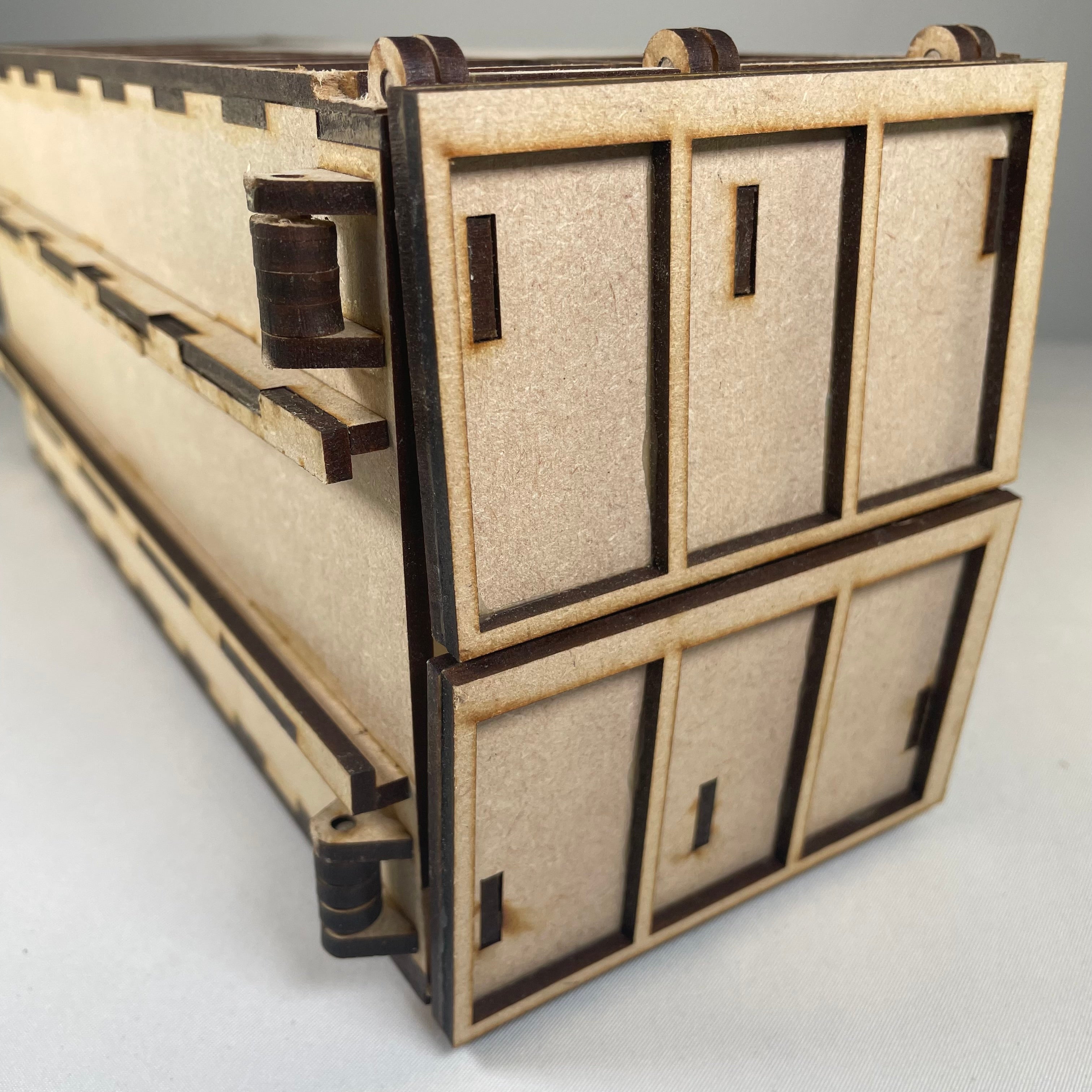 Roll - on / Roll - off Skip (RORO) - Flatpack Model Kit By Curious Rabbit ® - Bits’N’Bobs 24 - 7
