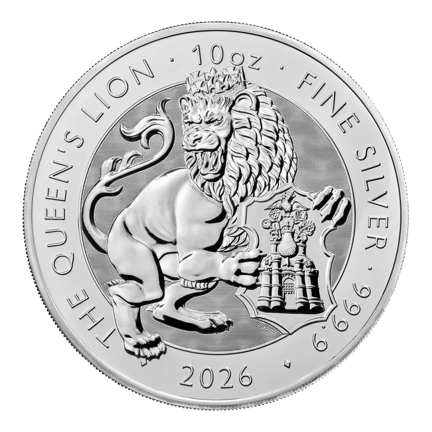 2026 The Royal Tudor Beasts Queen’s Lion 10oz Silver Bullion Coin