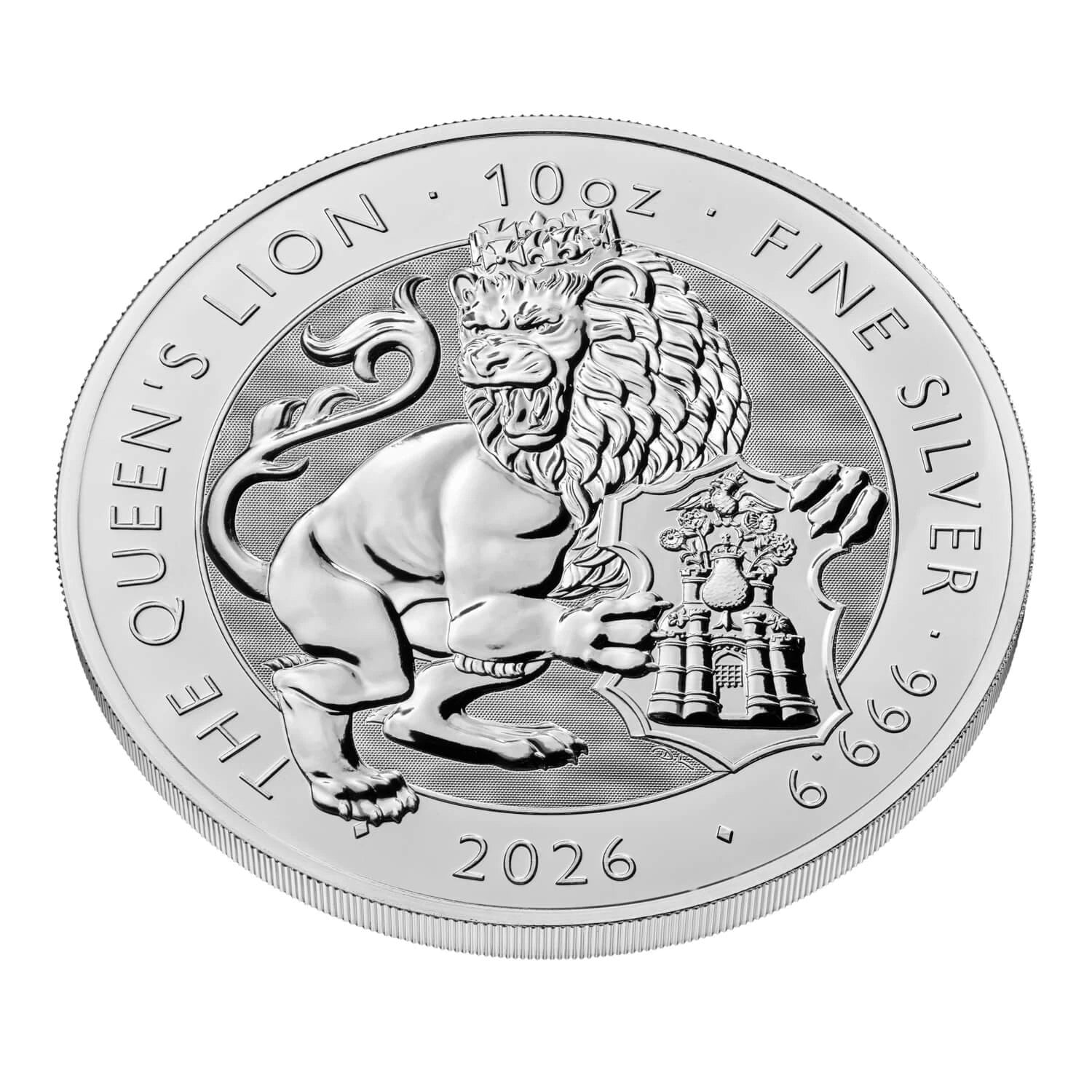 2026 The Royal Tudor Beasts Queen’s Lion 10oz Silver Bullion Coin