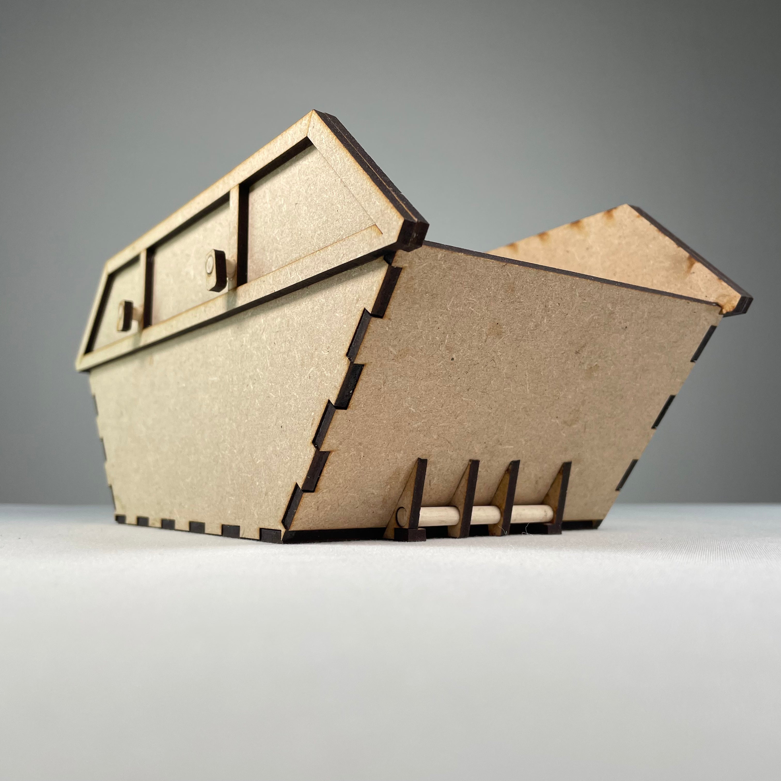 Skip Waste Container - Pre-Built Model by Curious Rabbit ® - Bits’N’Bobs 24-7