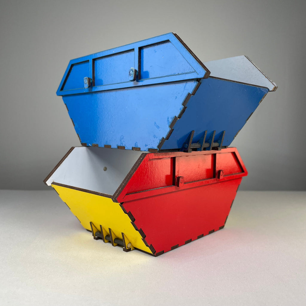Skip Waste Container - Pre-Built Model by Curious Rabbit ® - Bits’N’Bobs 24-7