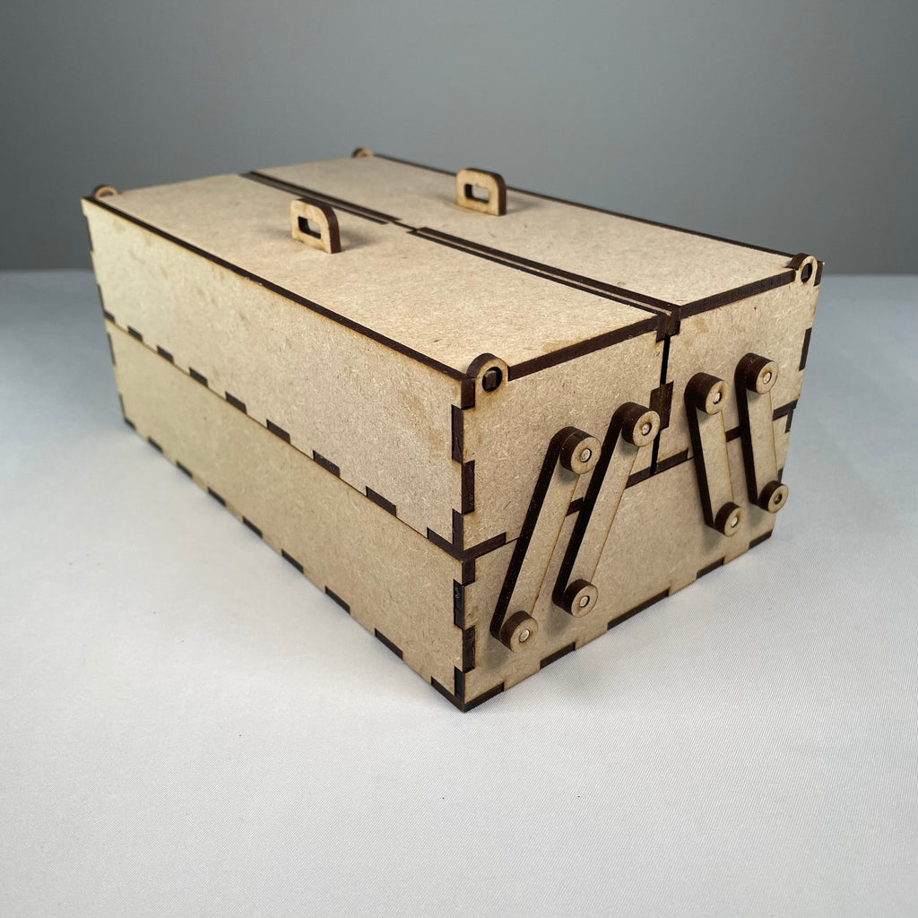 Small Two Tier Toolbox - Flatpack Model Kit by Curious Rabbit ® - Bits’N’Bobs 24-7